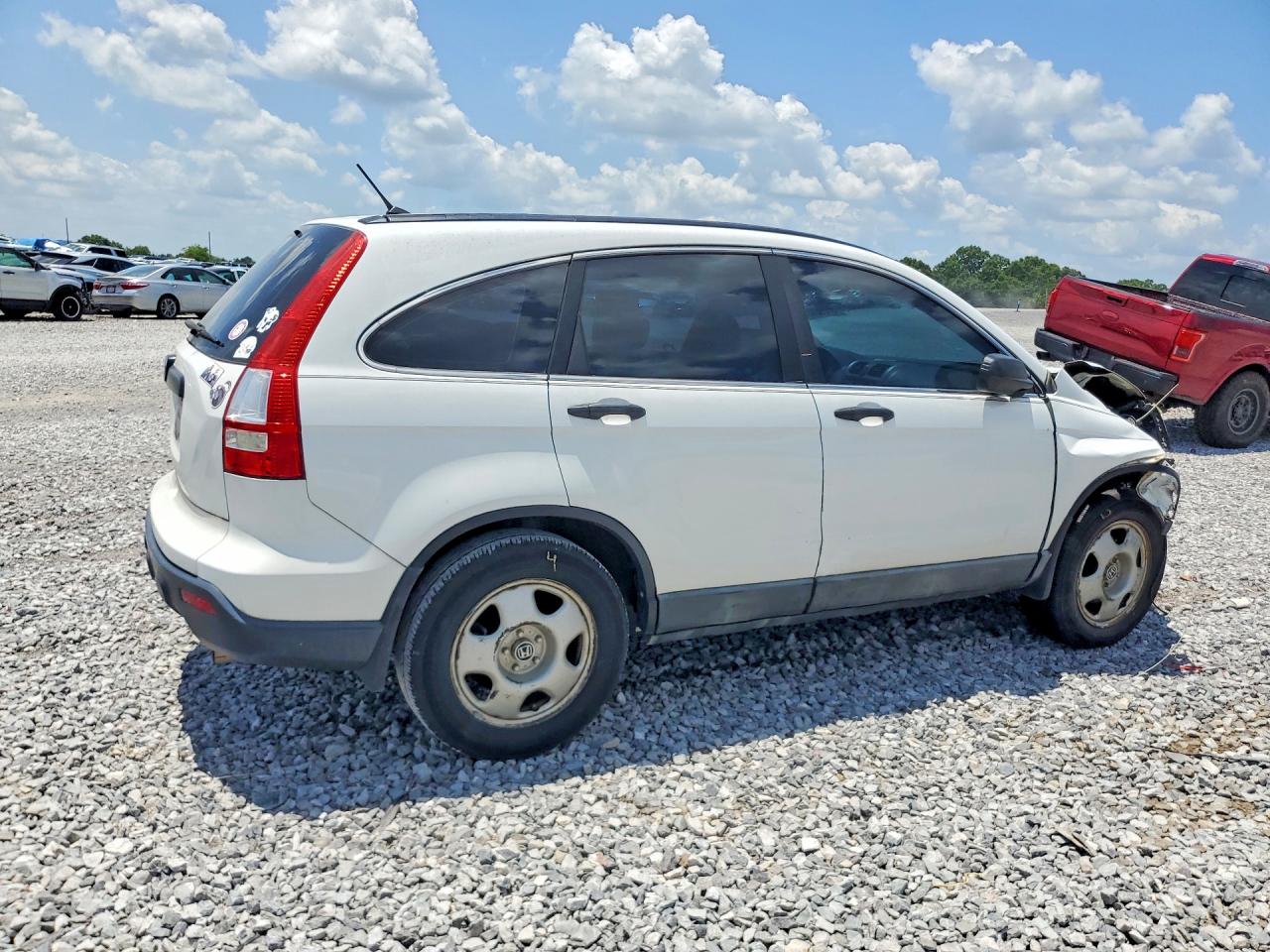 2008 Honda Cr-v Lx White vin: 5J6RE38368L006706