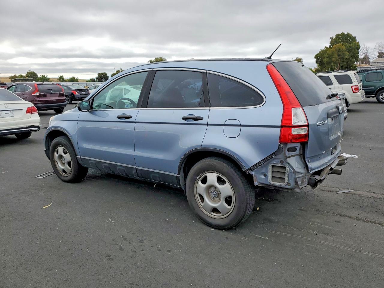 2008 Honda Cr-v Lx Blue vin: 5J6RE38368L007015