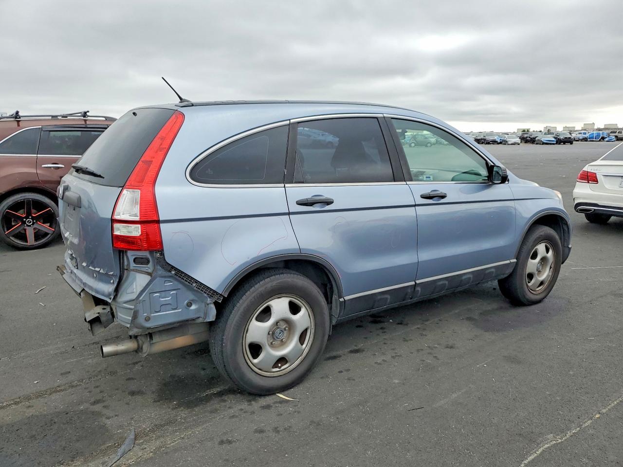2008 Honda Cr-v Lx Blue vin: 5J6RE38368L007015