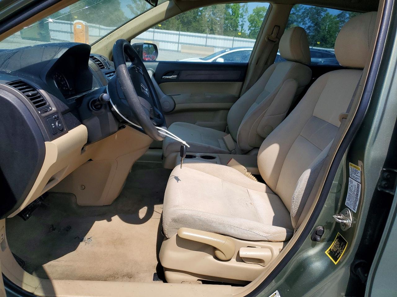2007 Honda Cr-v Lx Зеленый vin: 5J6RE38377L001481