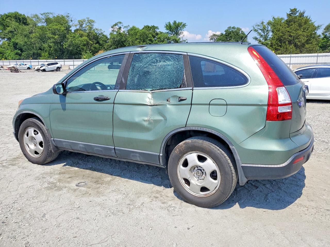 2007 Honda Cr-v Lx Зеленый vin: 5J6RE38377L001481