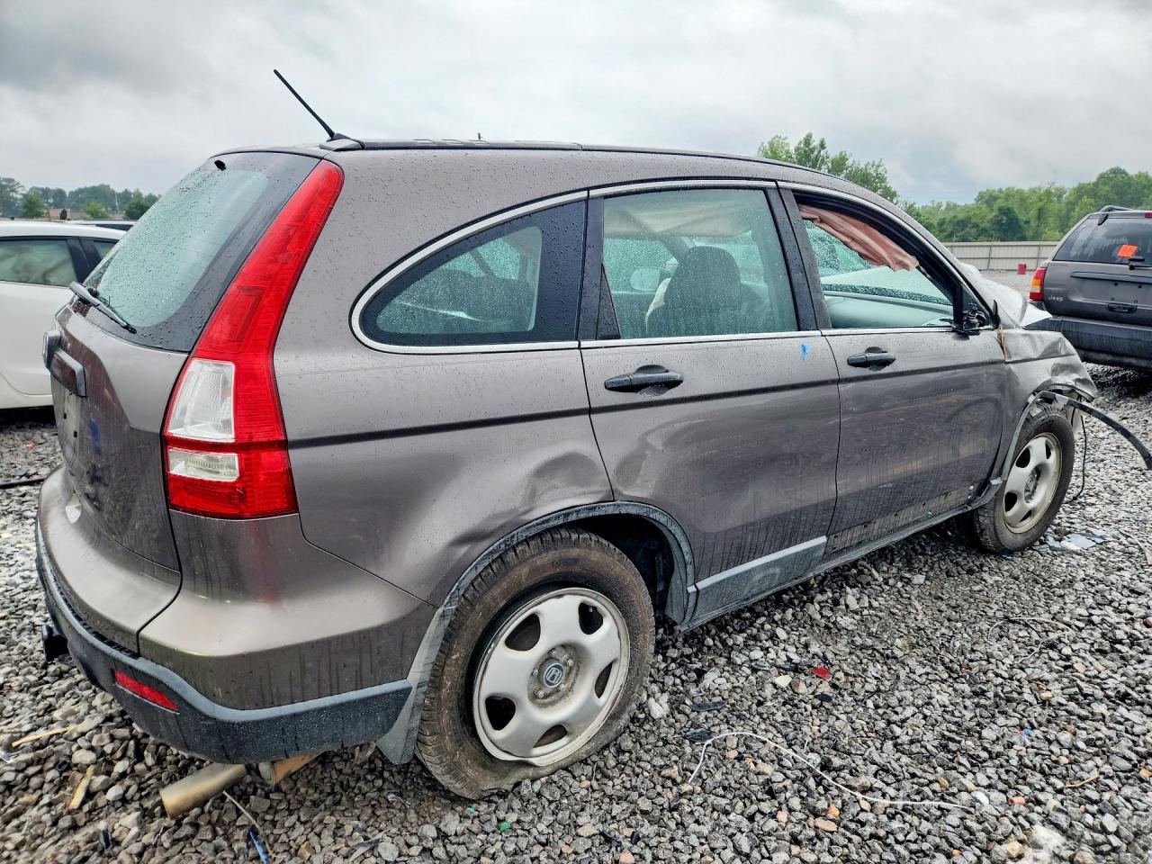 2009 Honda Cr-v Lx Gray vin: 5J6RE38379L016713