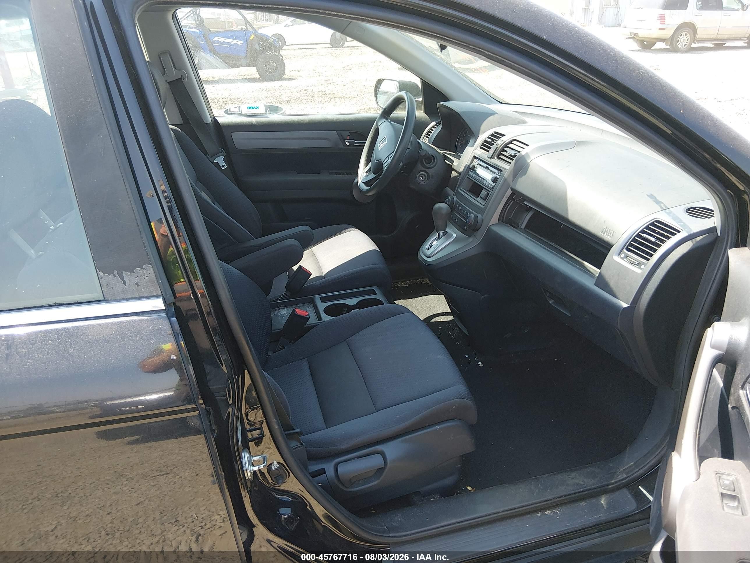 2009 Honda Cr-v Lx Black vin: 5J6RE38379L030952