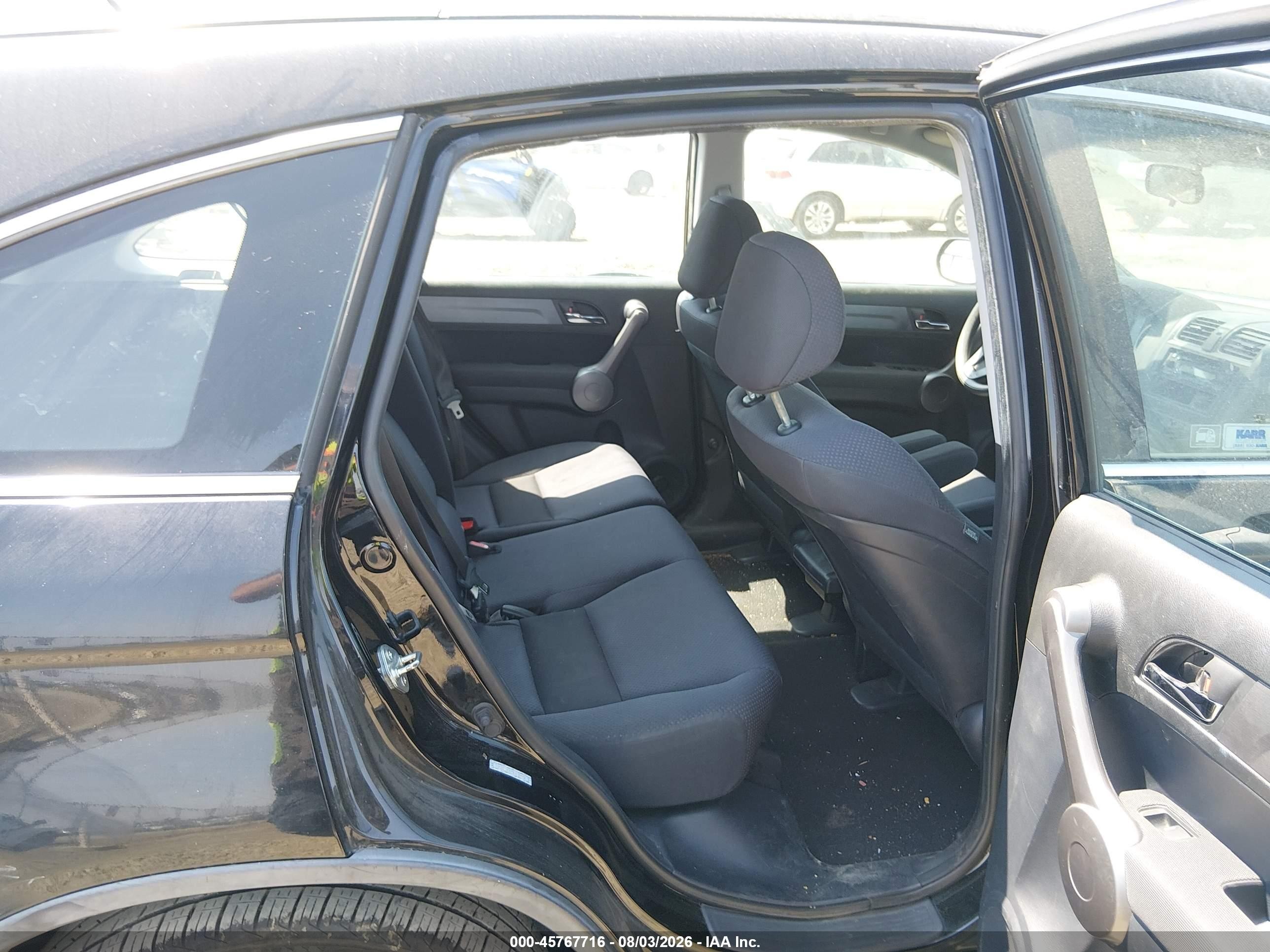 2009 Honda Cr-v Lx Black vin: 5J6RE38379L030952