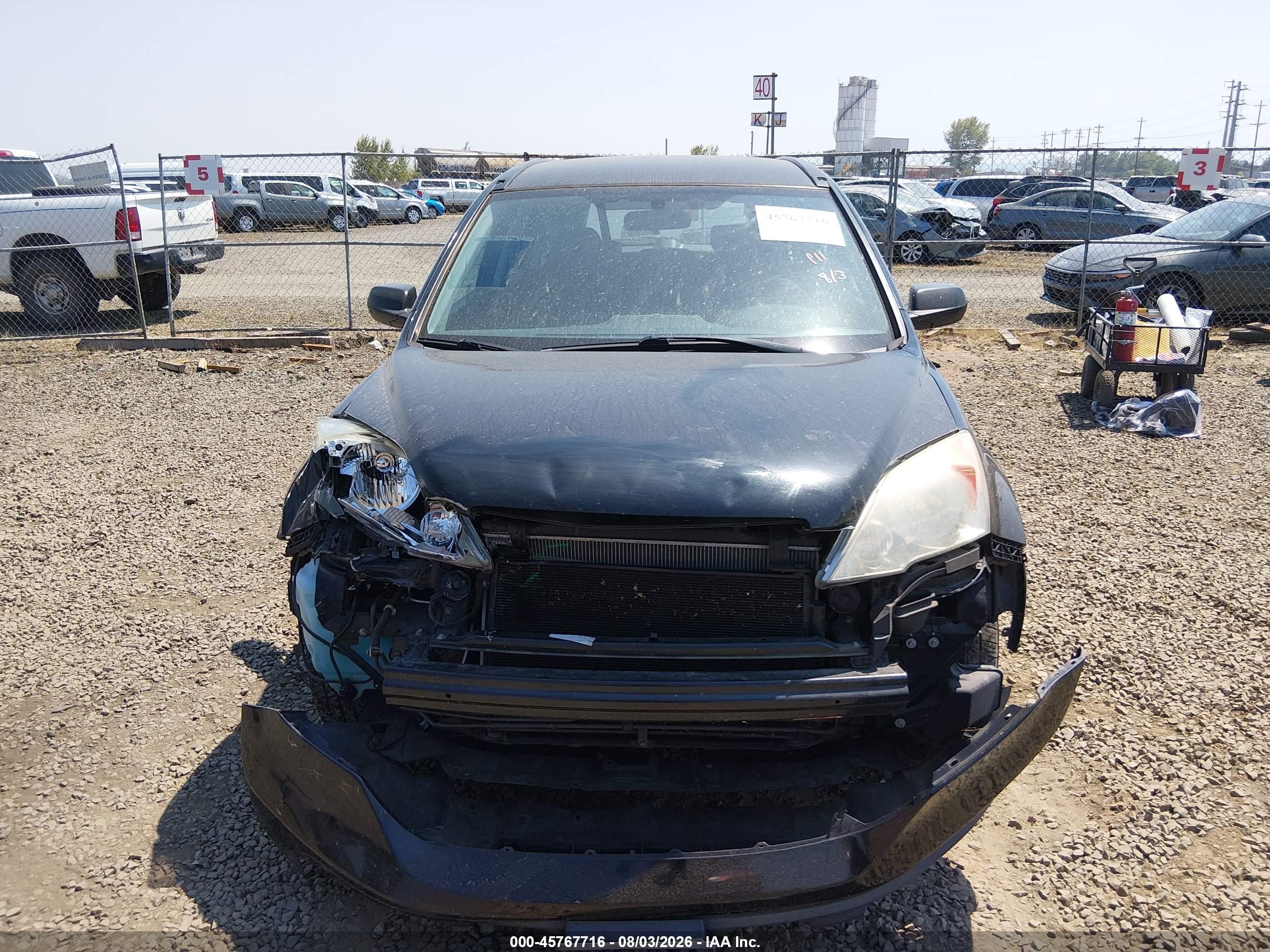 2009 Honda Cr-v Lx Black vin: 5J6RE38379L030952
