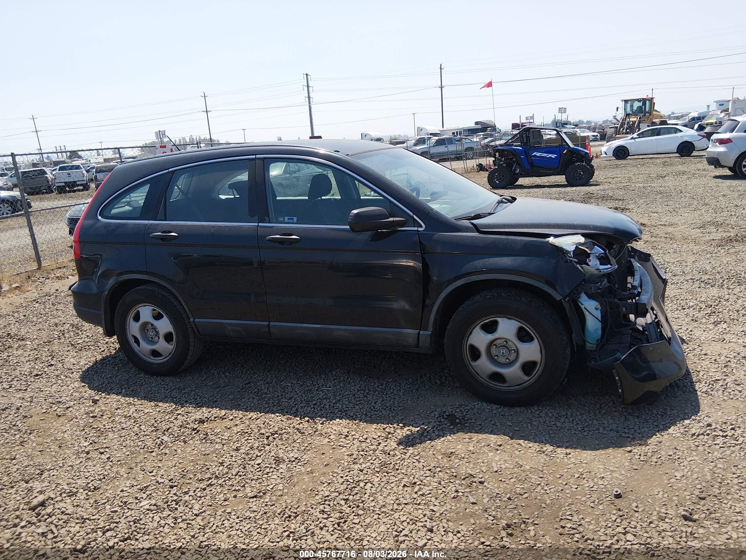 2009 Honda Cr-v Lx Black vin: 5J6RE38379L030952