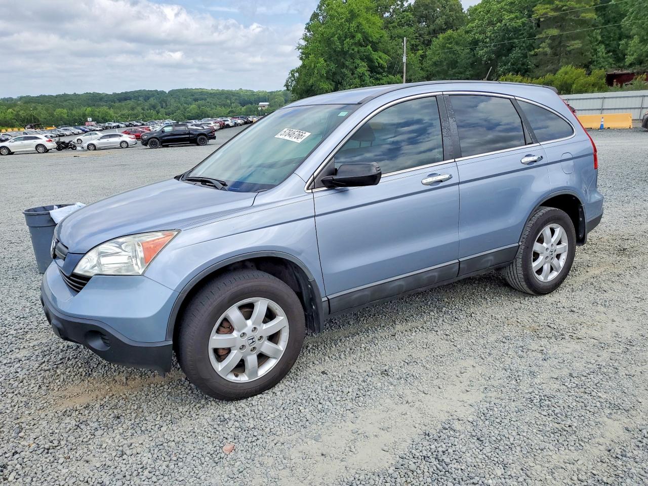 2009 Honda Cr-v Lx Blue vin: 5J6RE38389L002139