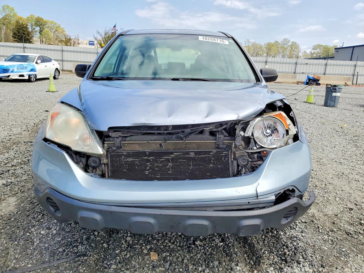 2009 Honda Cr-v Lx Blue vin: 5J6RE38389L017398
