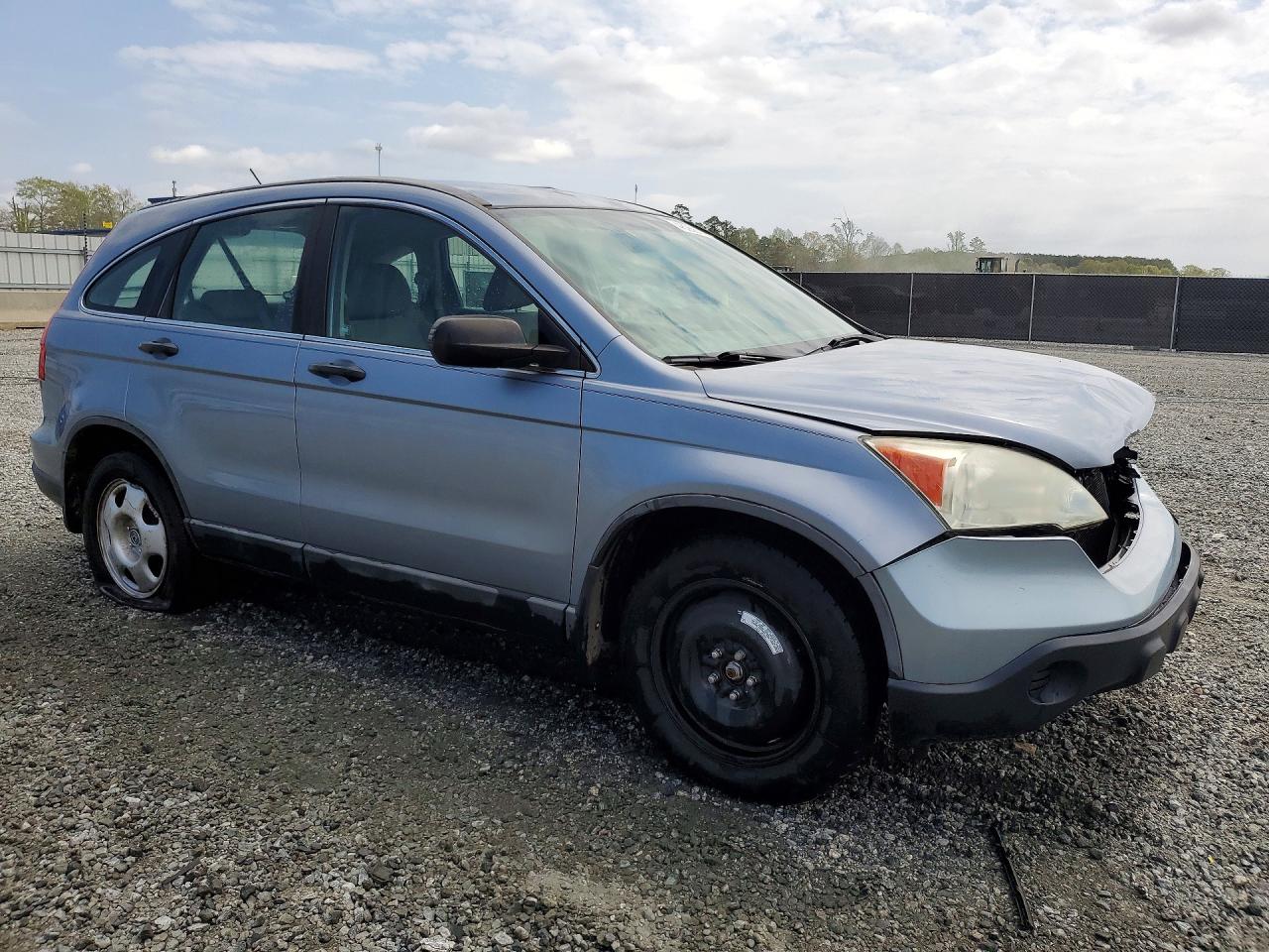 2009 Honda Cr-v Lx Blue vin: 5J6RE38389L017398