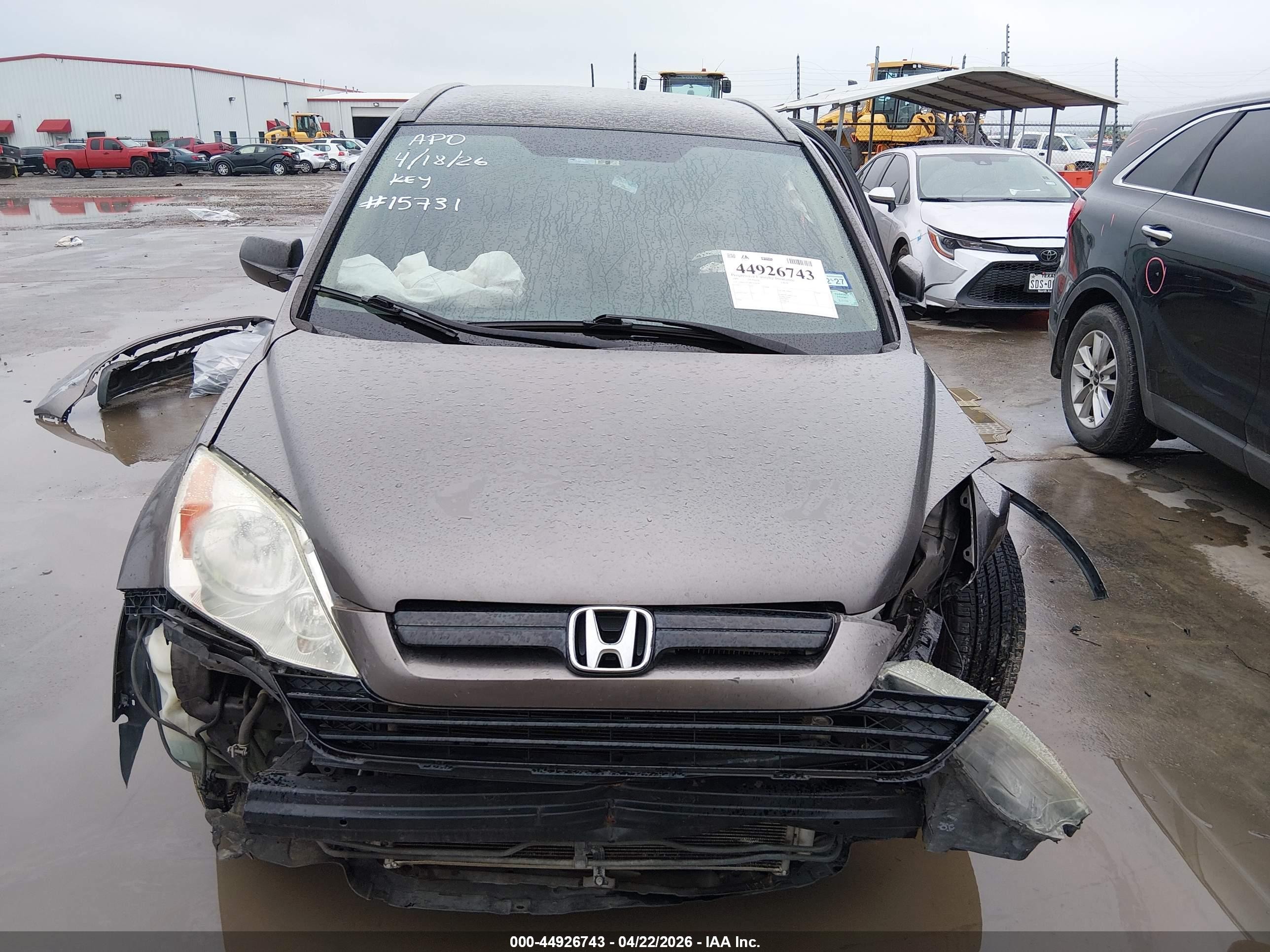 2009 Honda Cr-v Lx Beige vin: 5J6RE38389L023654