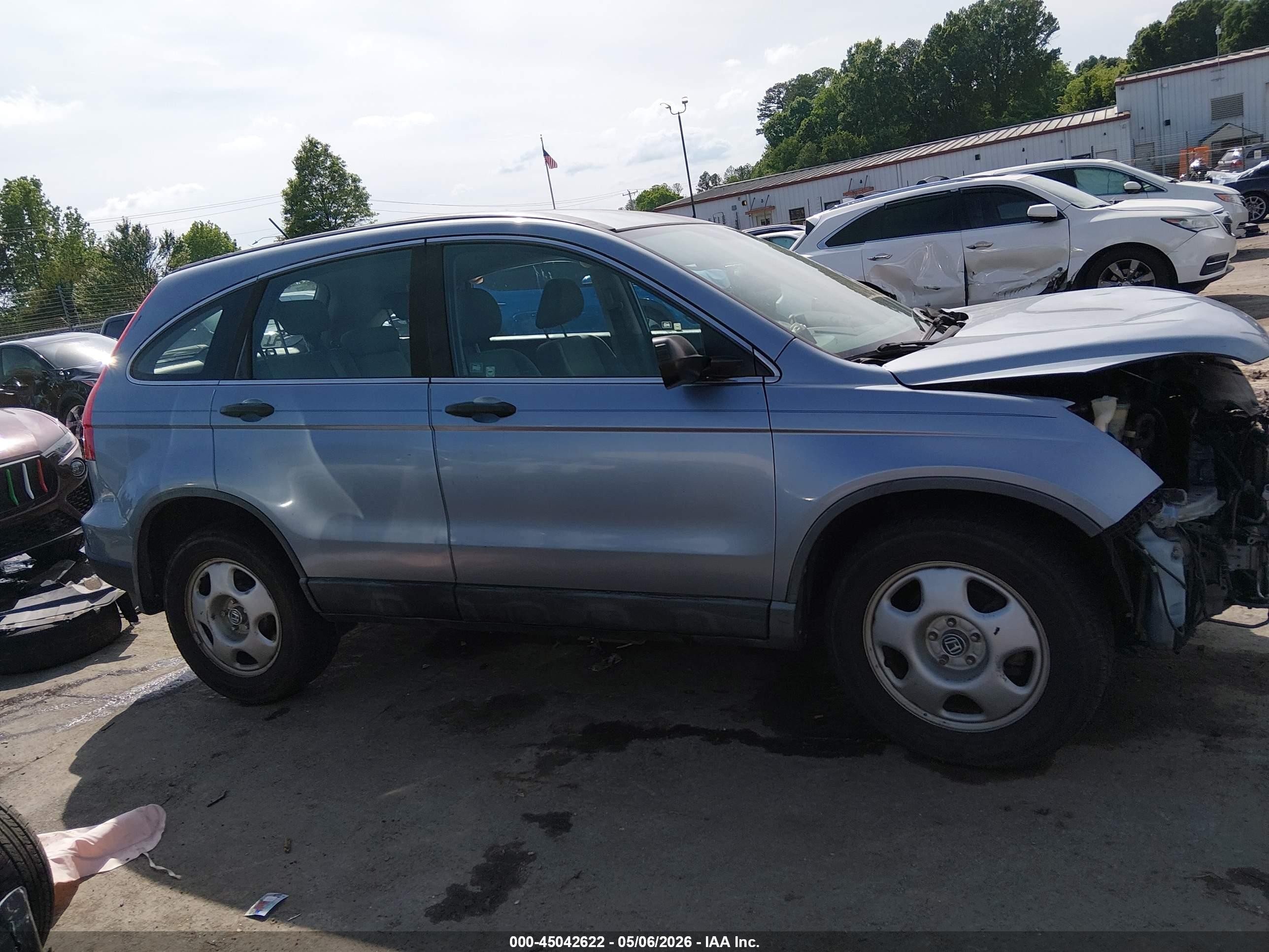 2009 Honda Cr-v Lx Light Blue vin: 5J6RE38389L033777