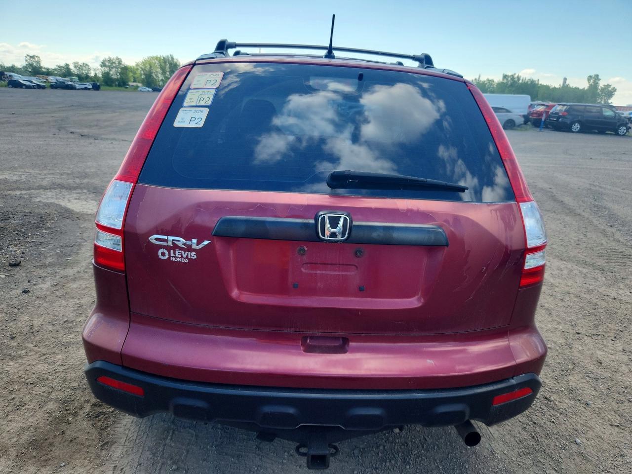 2008 Honda Cr-v Lx Burgundy vin: 5J6RE38398L802429