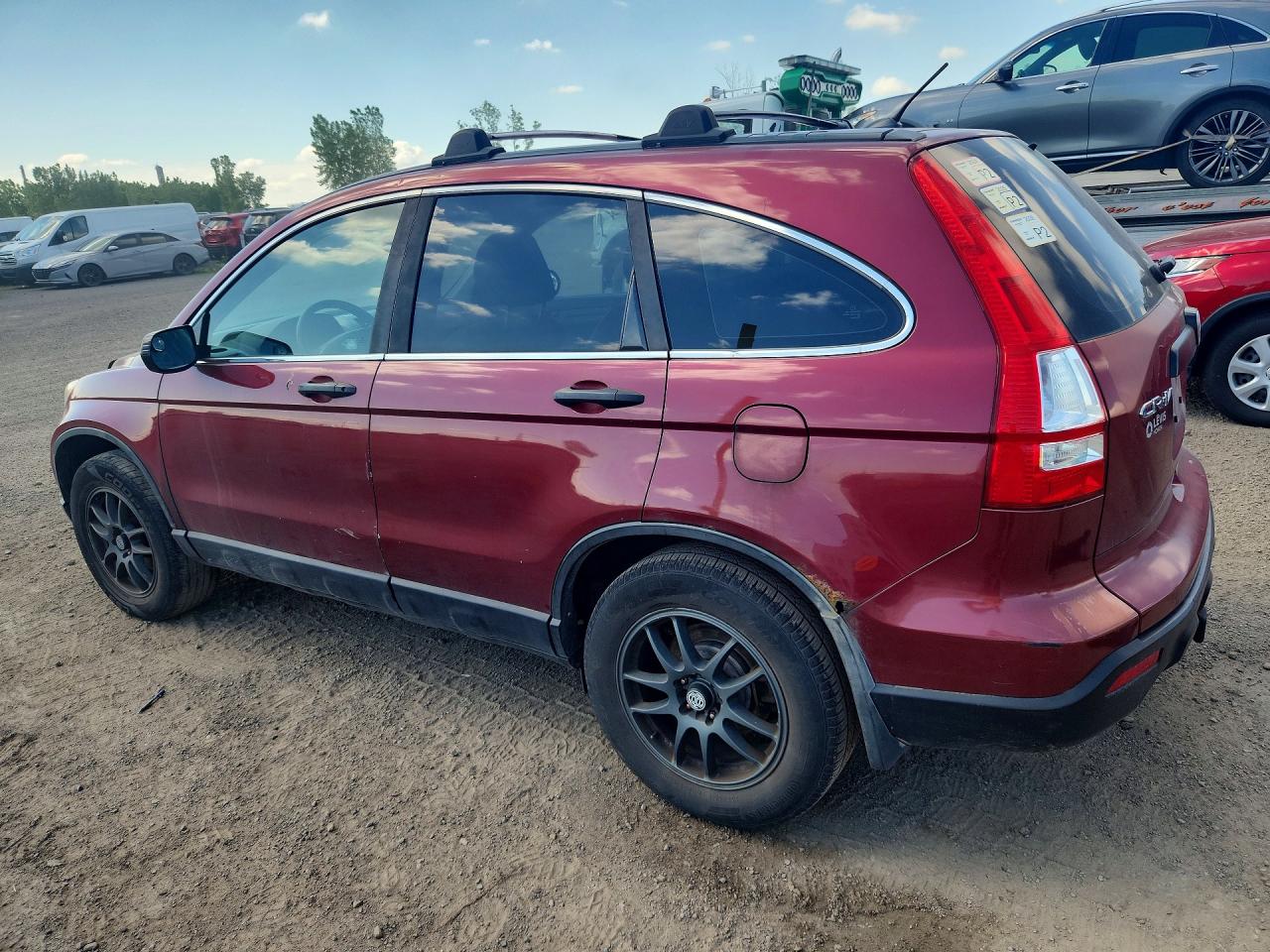 2008 Honda Cr-v Lx Burgundy vin: 5J6RE38398L802429