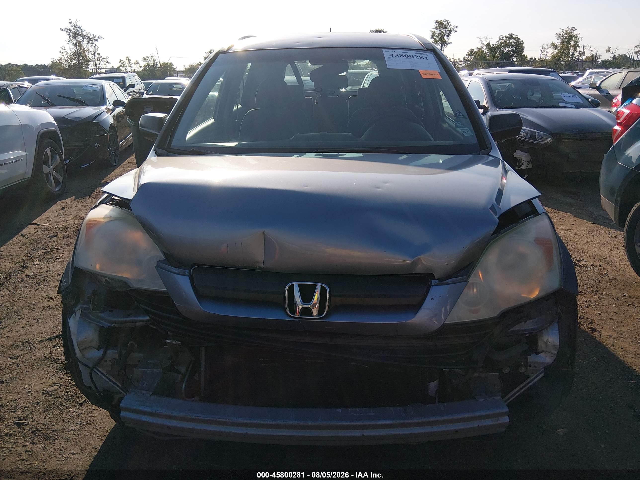2009 Honda Cr-v Lx Blue vin: 5J6RE38399L009598