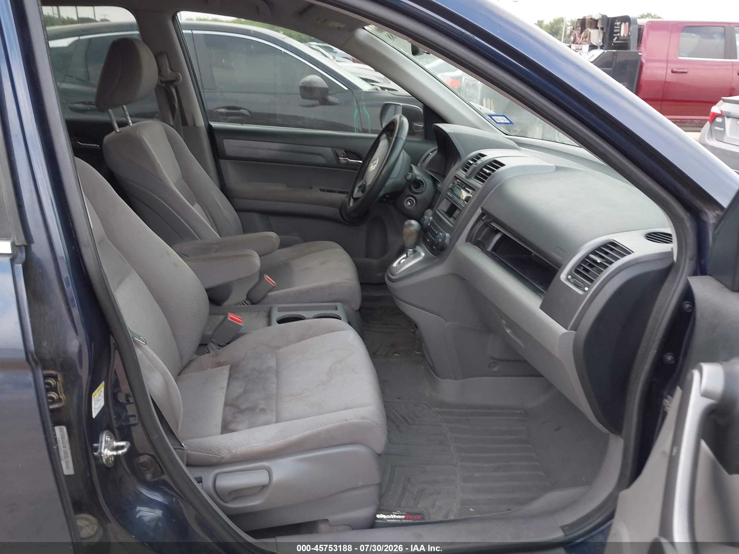 2009 Honda Cr-v Lx Blue vin: 5J6RE38399L032900