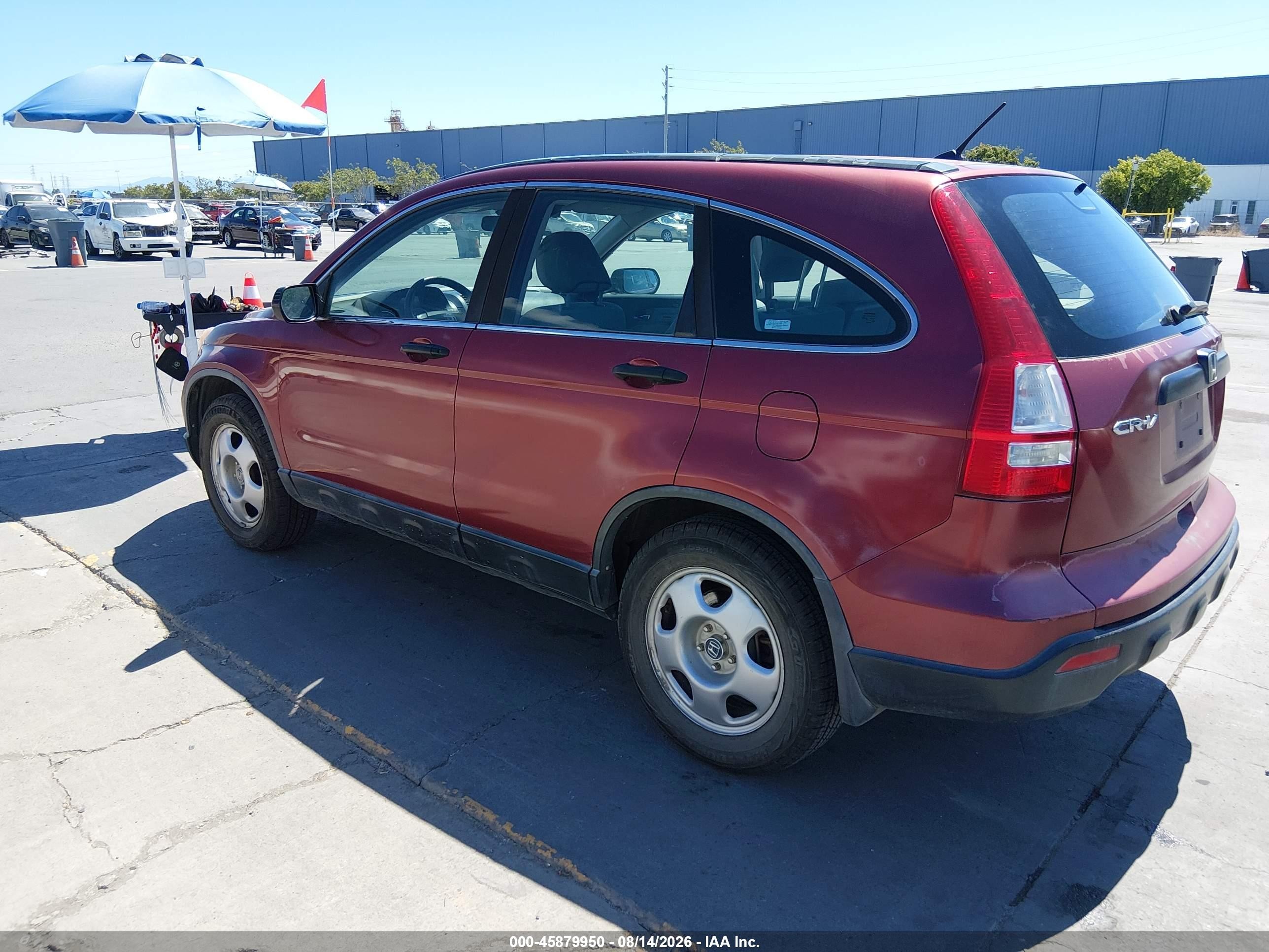 2007 Honda Cr-v Lx Красный vin: 5J6RE383X7L002009