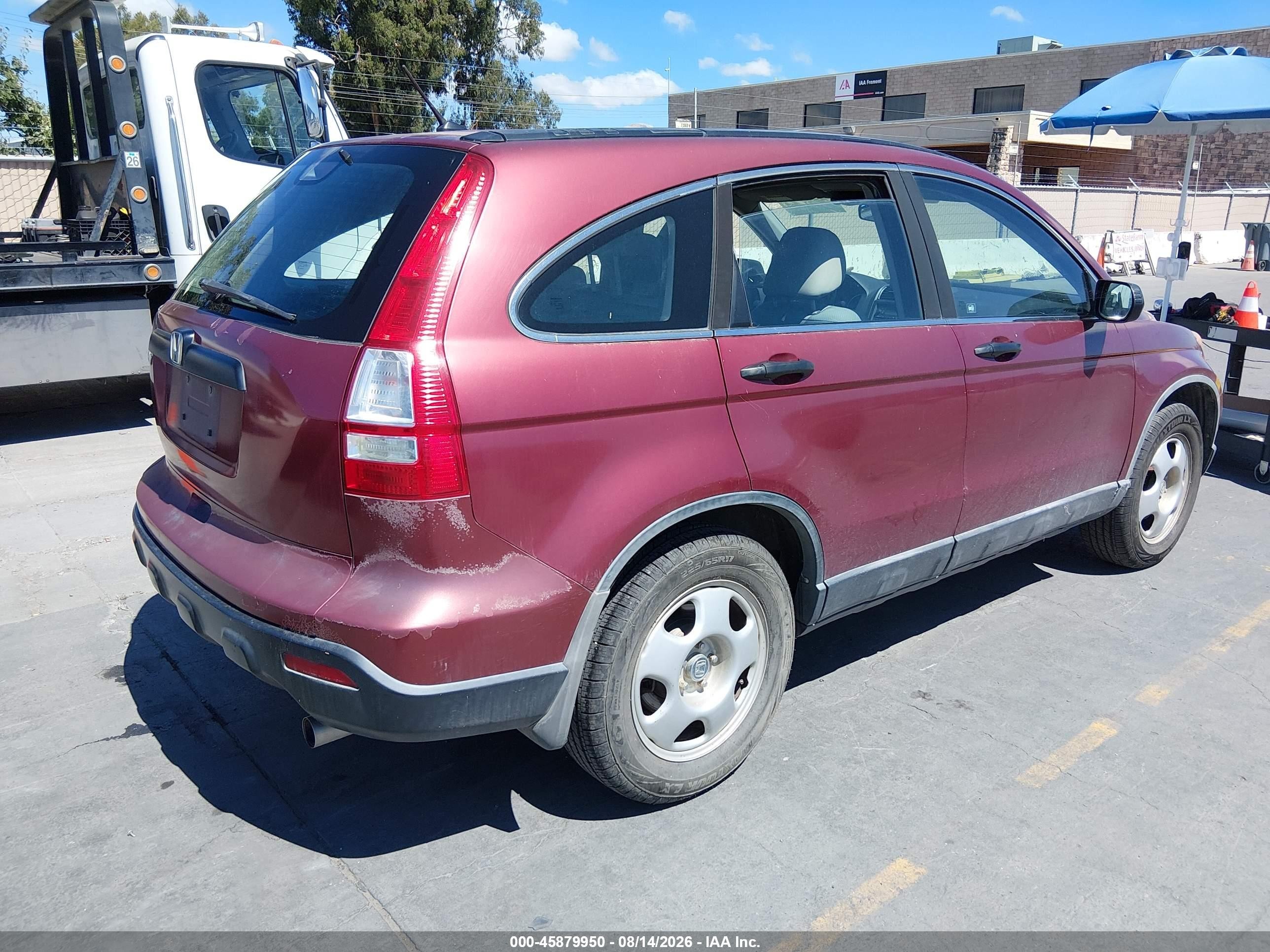 2007 Honda Cr-v Lx Красный vin: 5J6RE383X7L002009