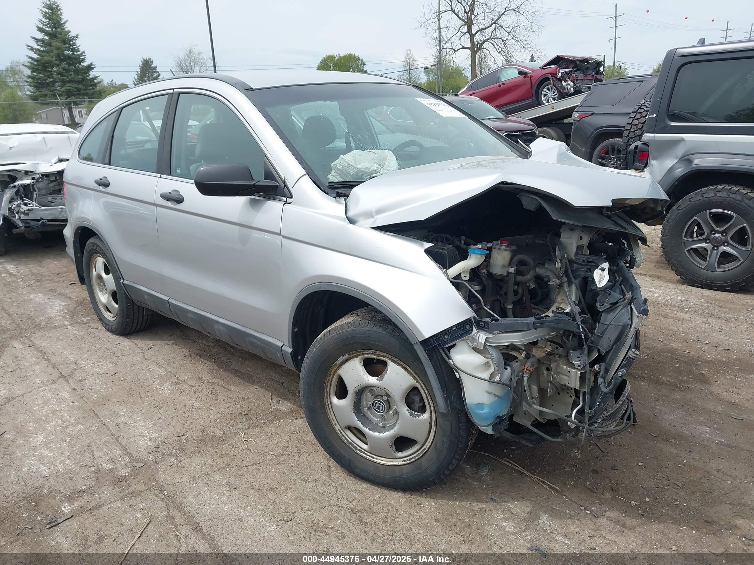 2009 Honda Cr-v Lx Silver vin: 5J6RE383X9L030556