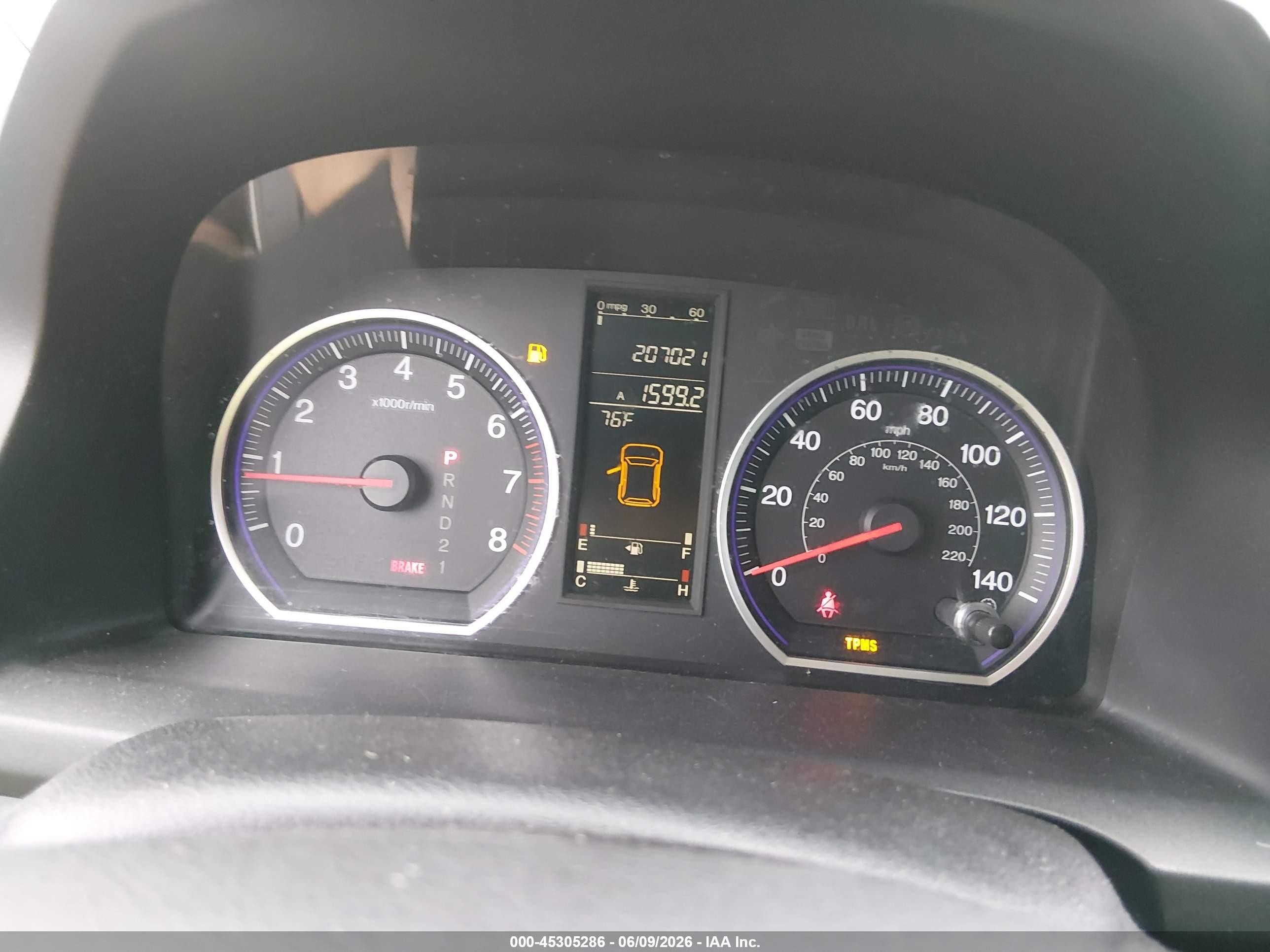 2009 Honda Cr-v Ex White vin: 5J6RE38509L015680