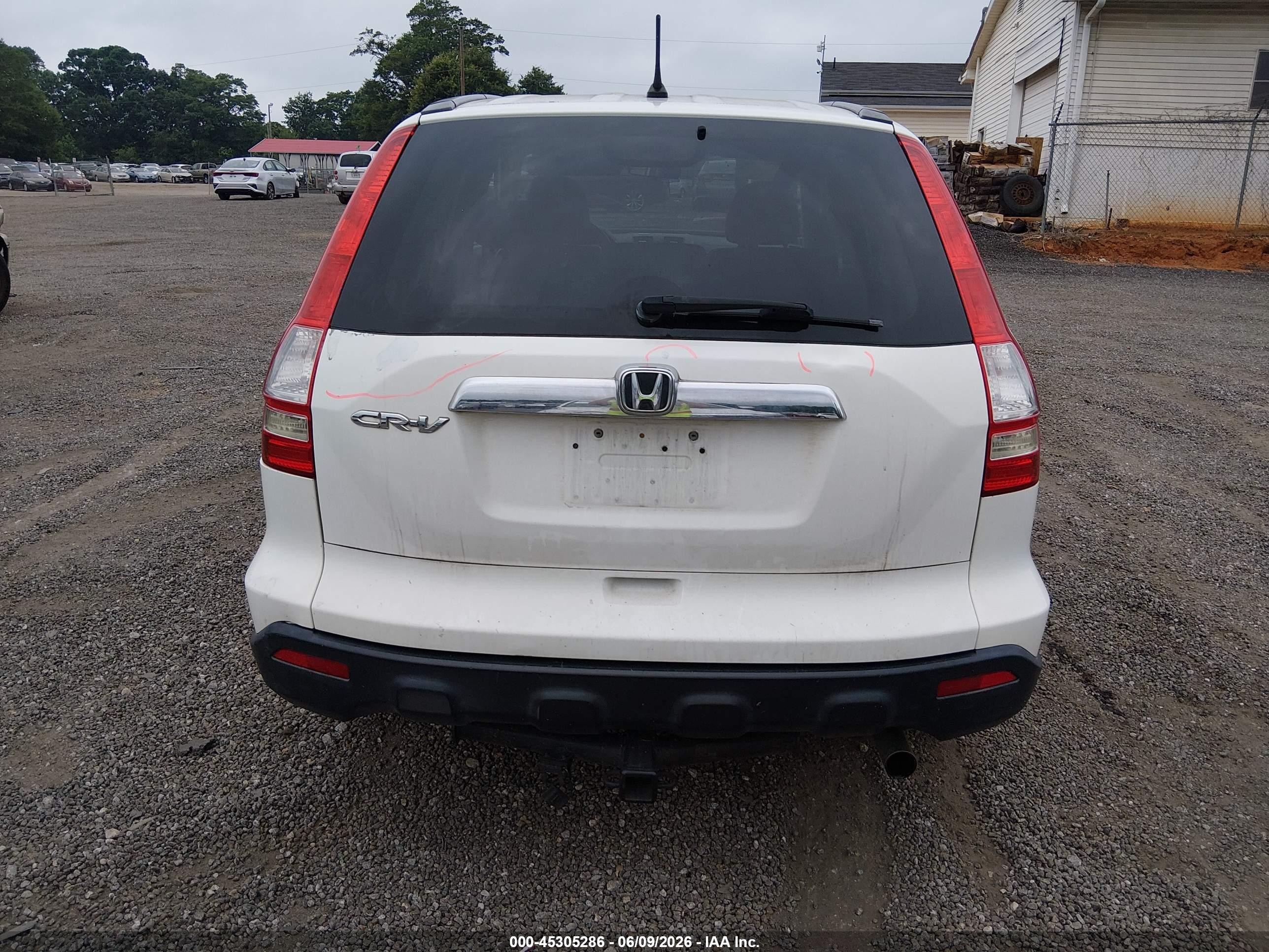 2009 Honda Cr-v Ex White vin: 5J6RE38509L015680