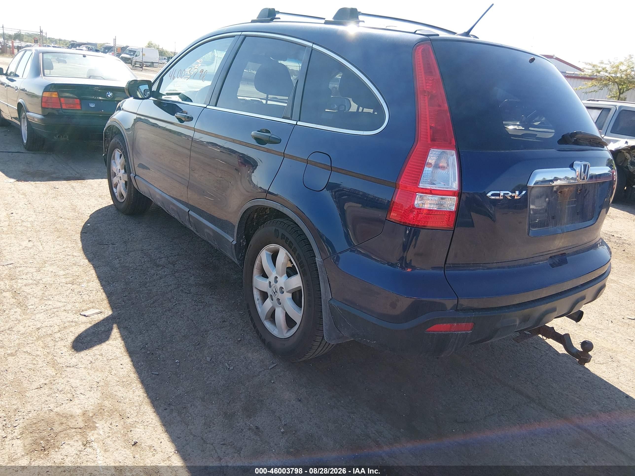 2009 Honda Cr-v Ex Blue vin: 5J6RE38519L010827