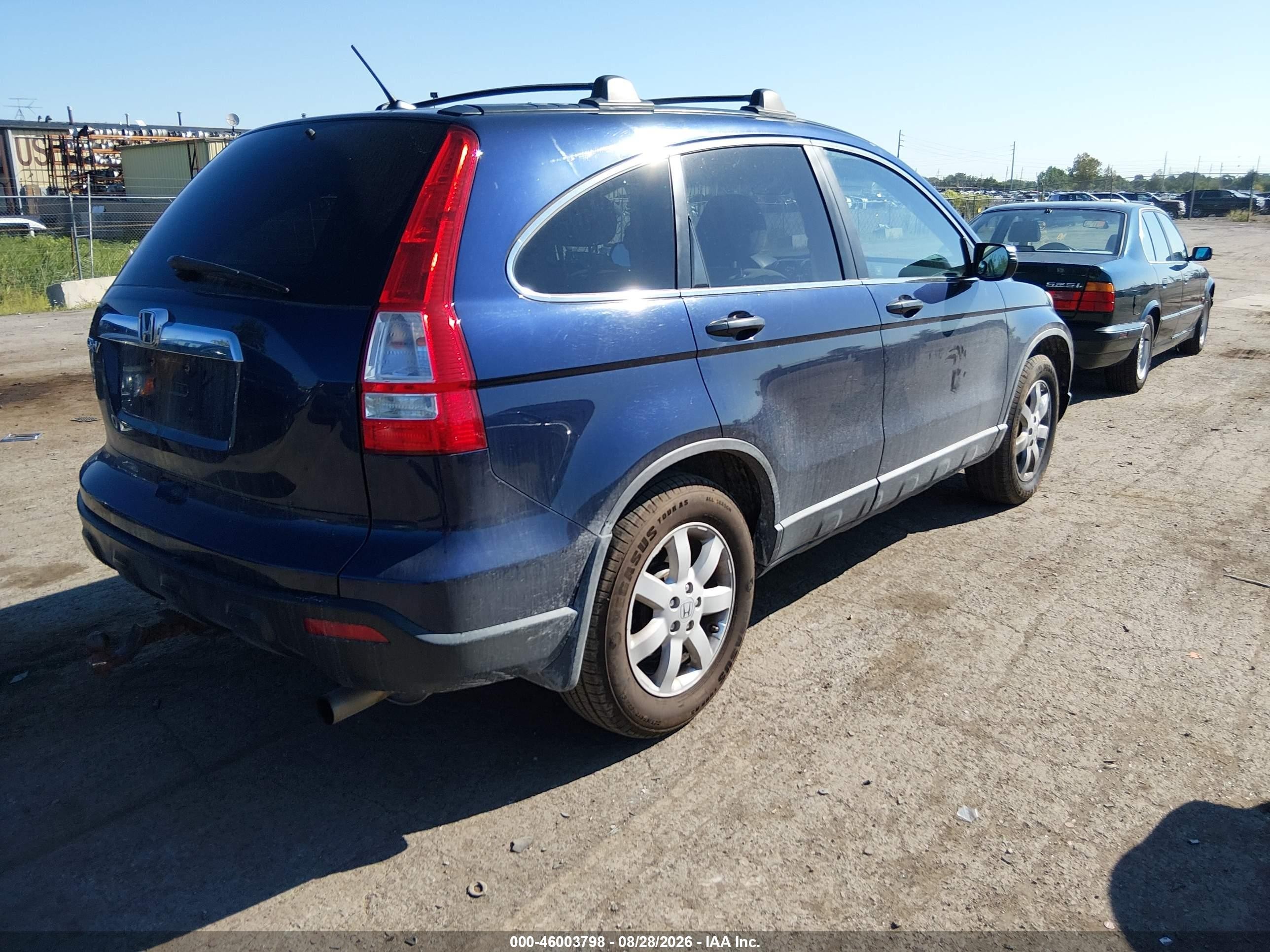 2009 Honda Cr-v Ex Blue vin: 5J6RE38519L010827