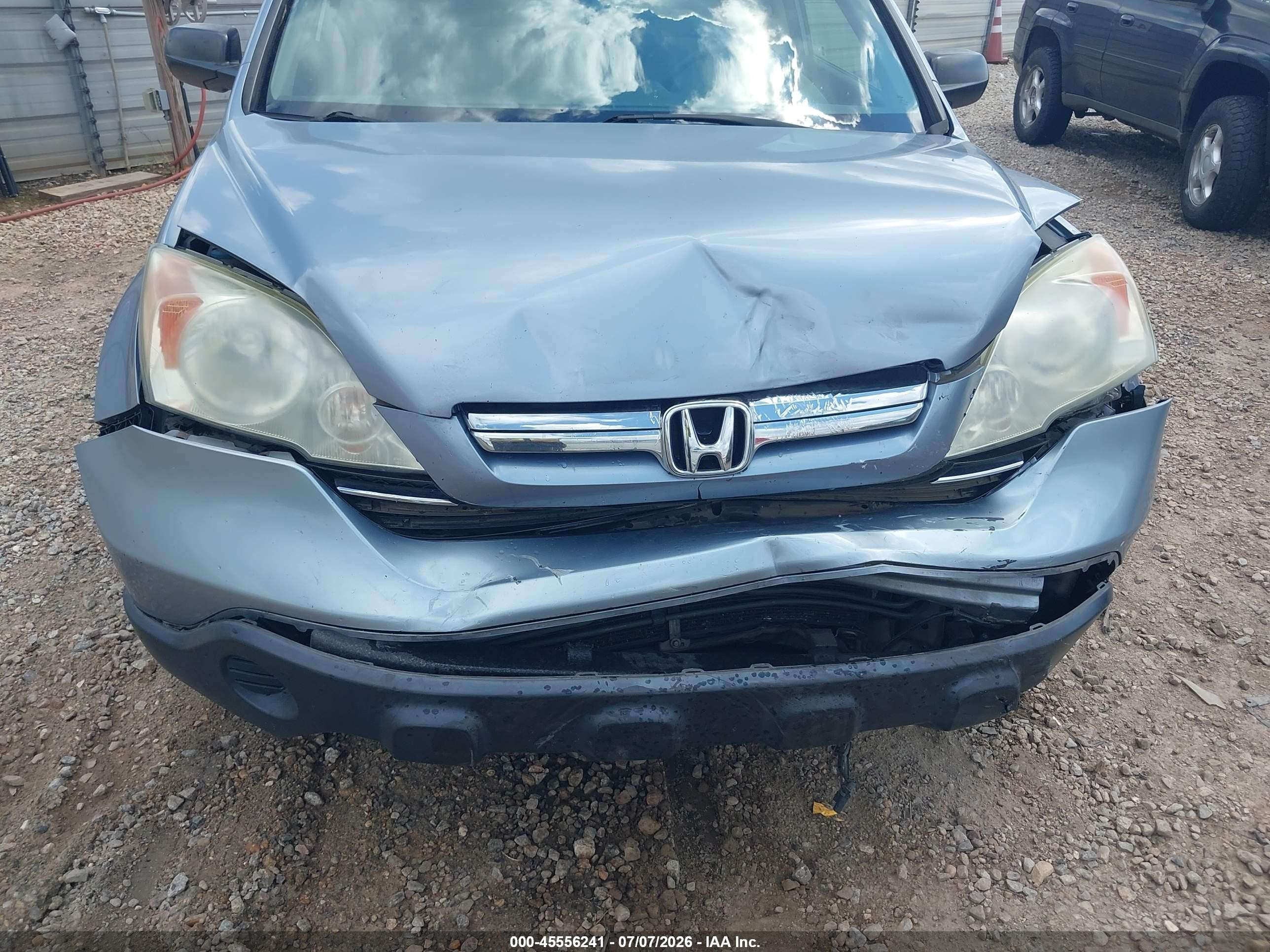 2009 Honda Cr-v Ex Blue vin: 5J6RE38529L005118
