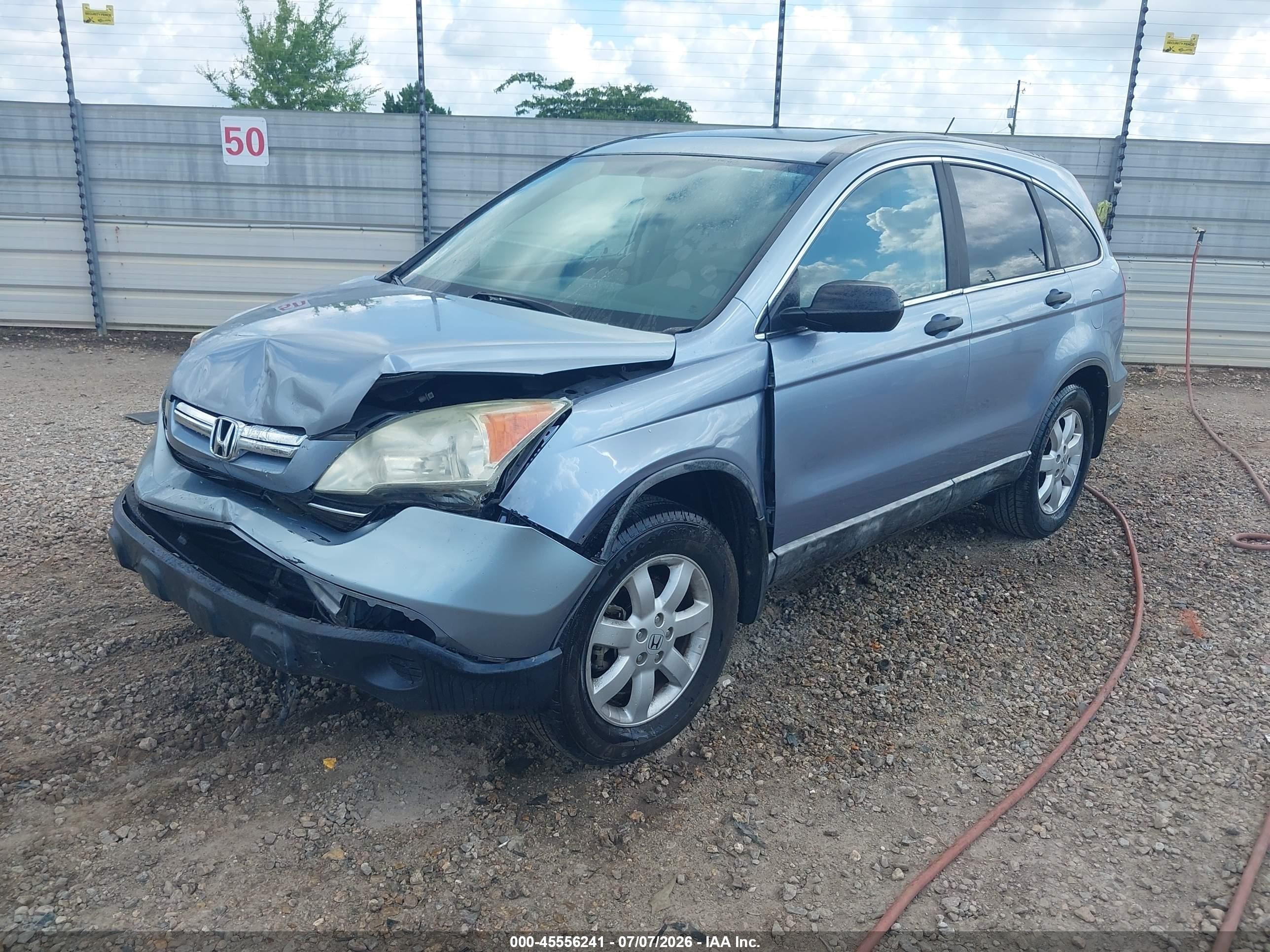 2009 Honda Cr-v Ex Blue vin: 5J6RE38529L005118