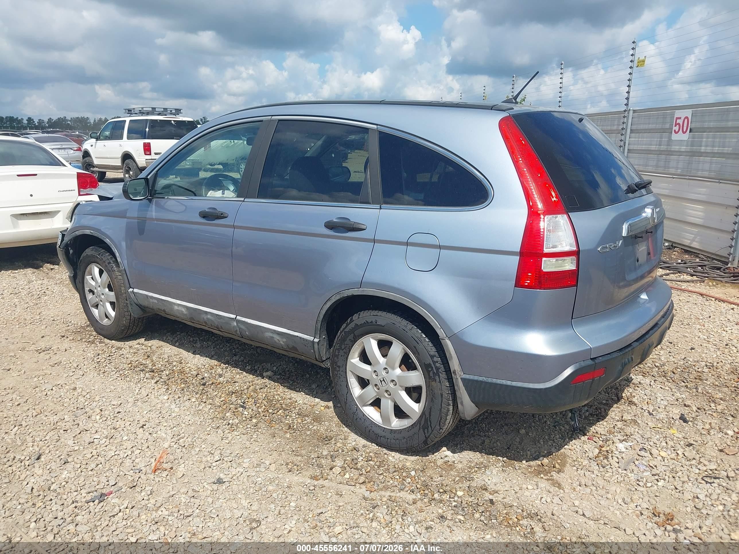 2009 Honda Cr-v Ex Blue vin: 5J6RE38529L005118