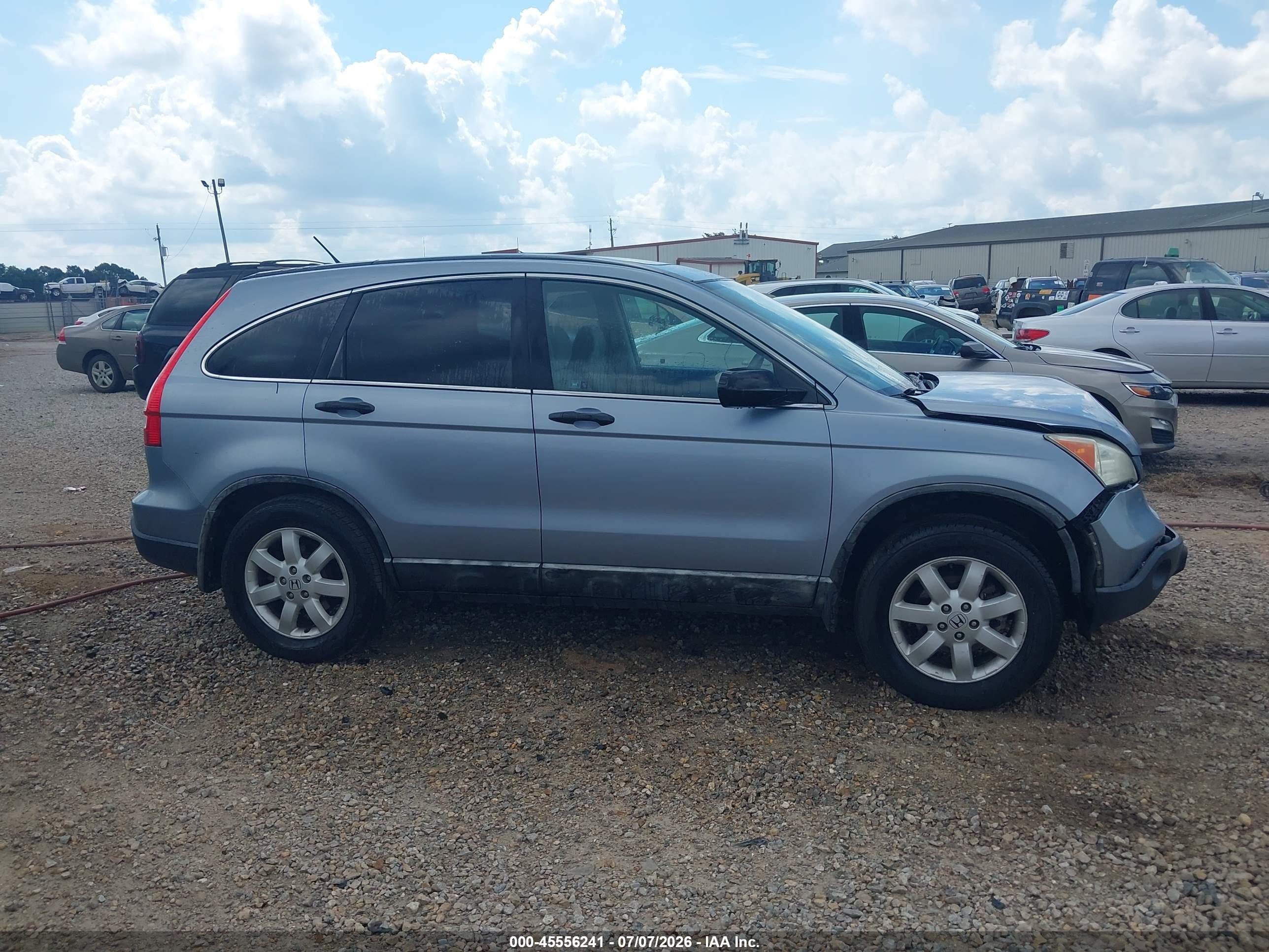 2009 Honda Cr-v Ex Blue vin: 5J6RE38529L005118