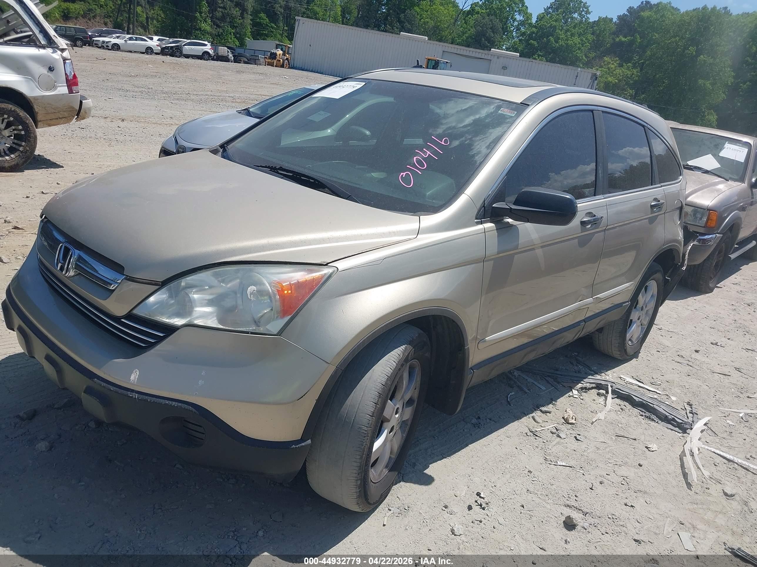 2009 Honda Cr-v Ex Бежевый vin: 5J6RE38529L010416