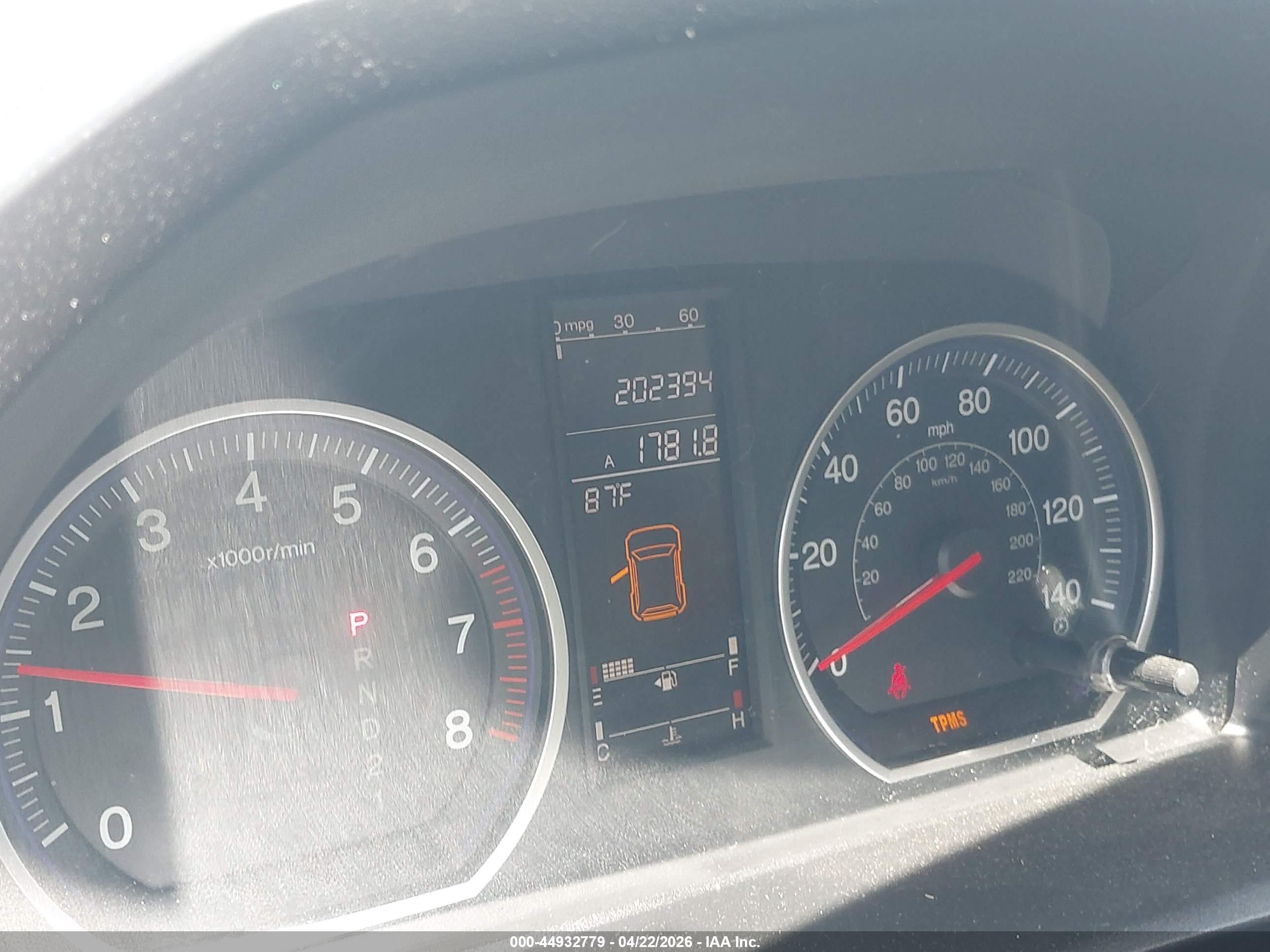 2009 Honda Cr-v Ex Бежевый vin: 5J6RE38529L010416