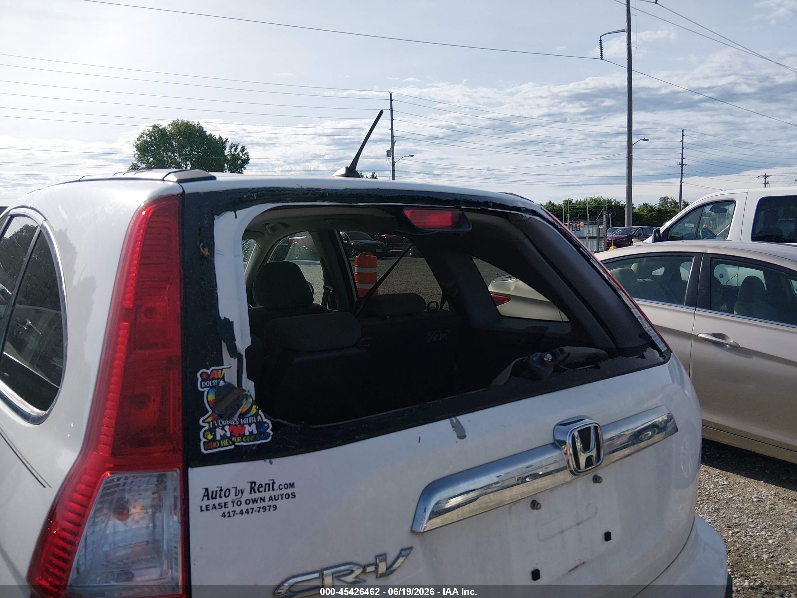 2009 Honda Cr-v Ex White vin: 5J6RE38529L014174