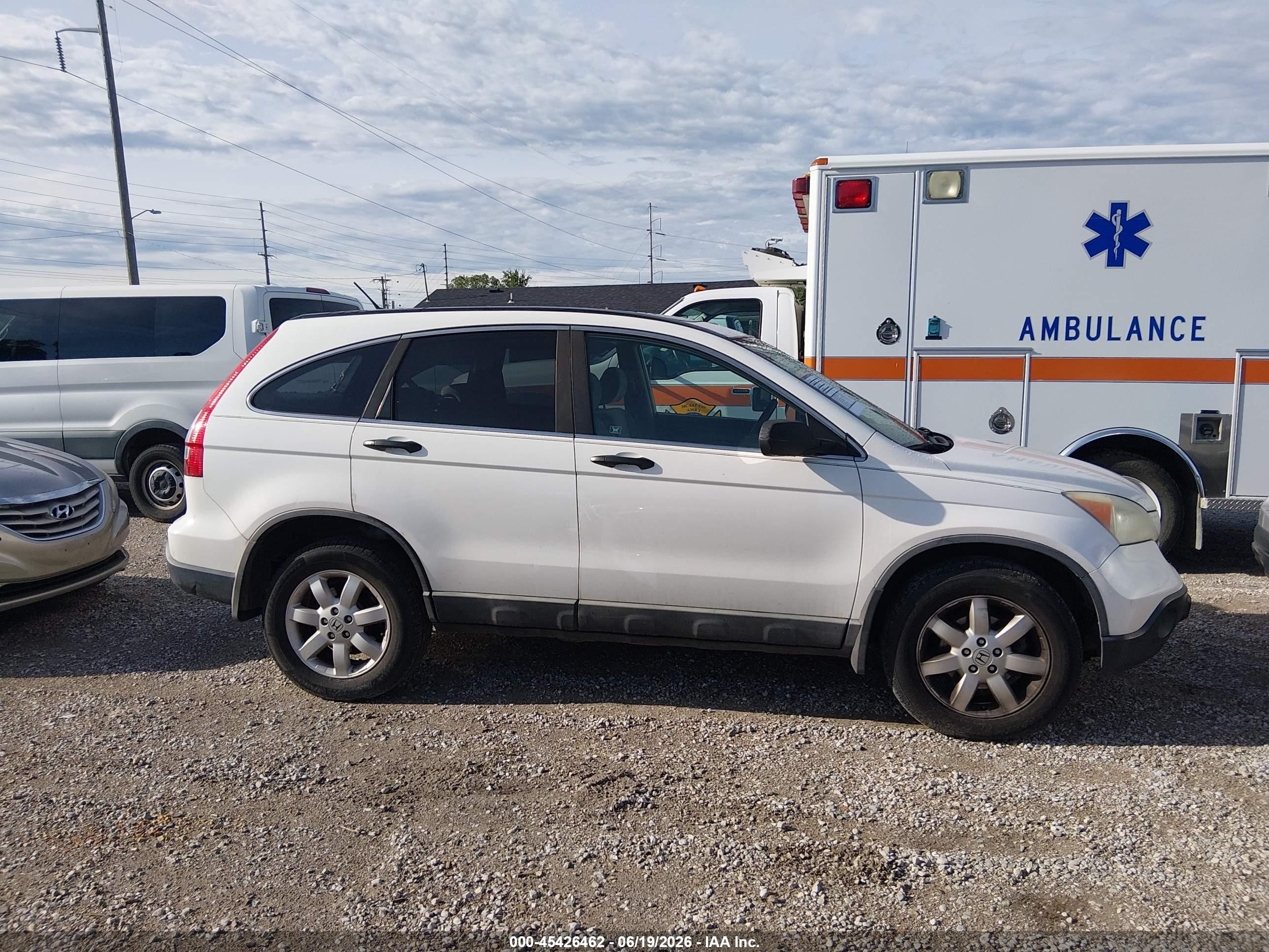 2009 Honda Cr-v Ex White vin: 5J6RE38529L014174