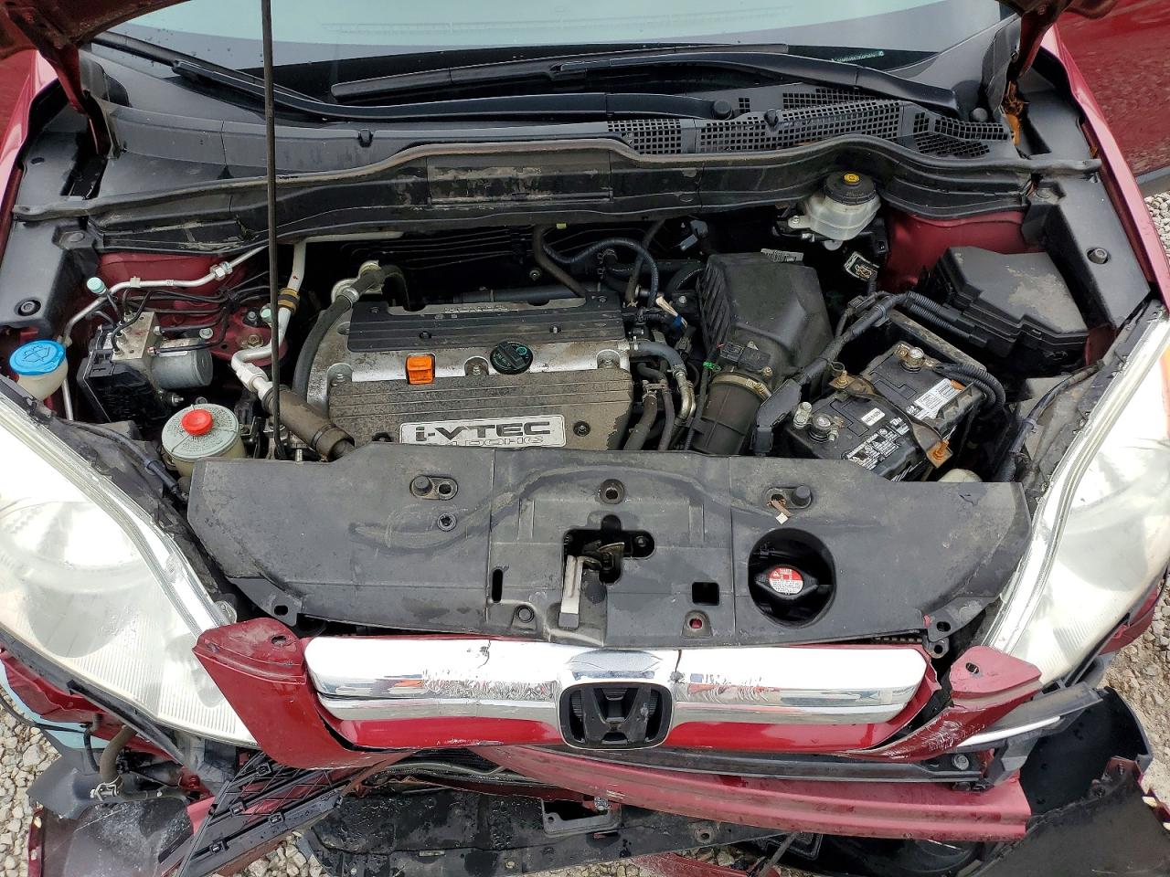 2009 Honda Cr-v Ex Burgundy vin: 5J6RE38529L015616