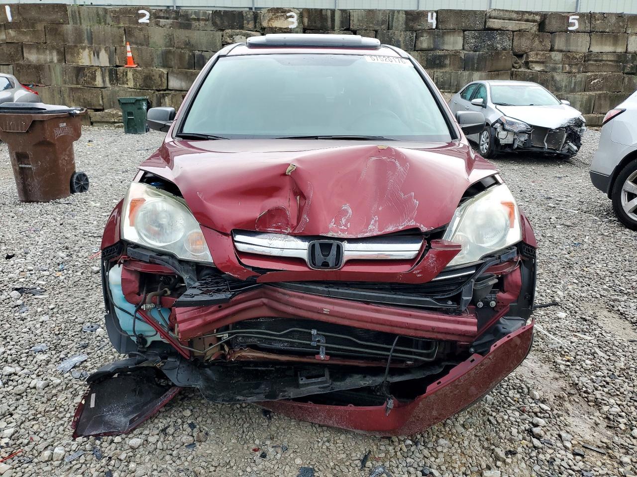 2009 Honda Cr-v Ex Burgundy vin: 5J6RE38529L015616