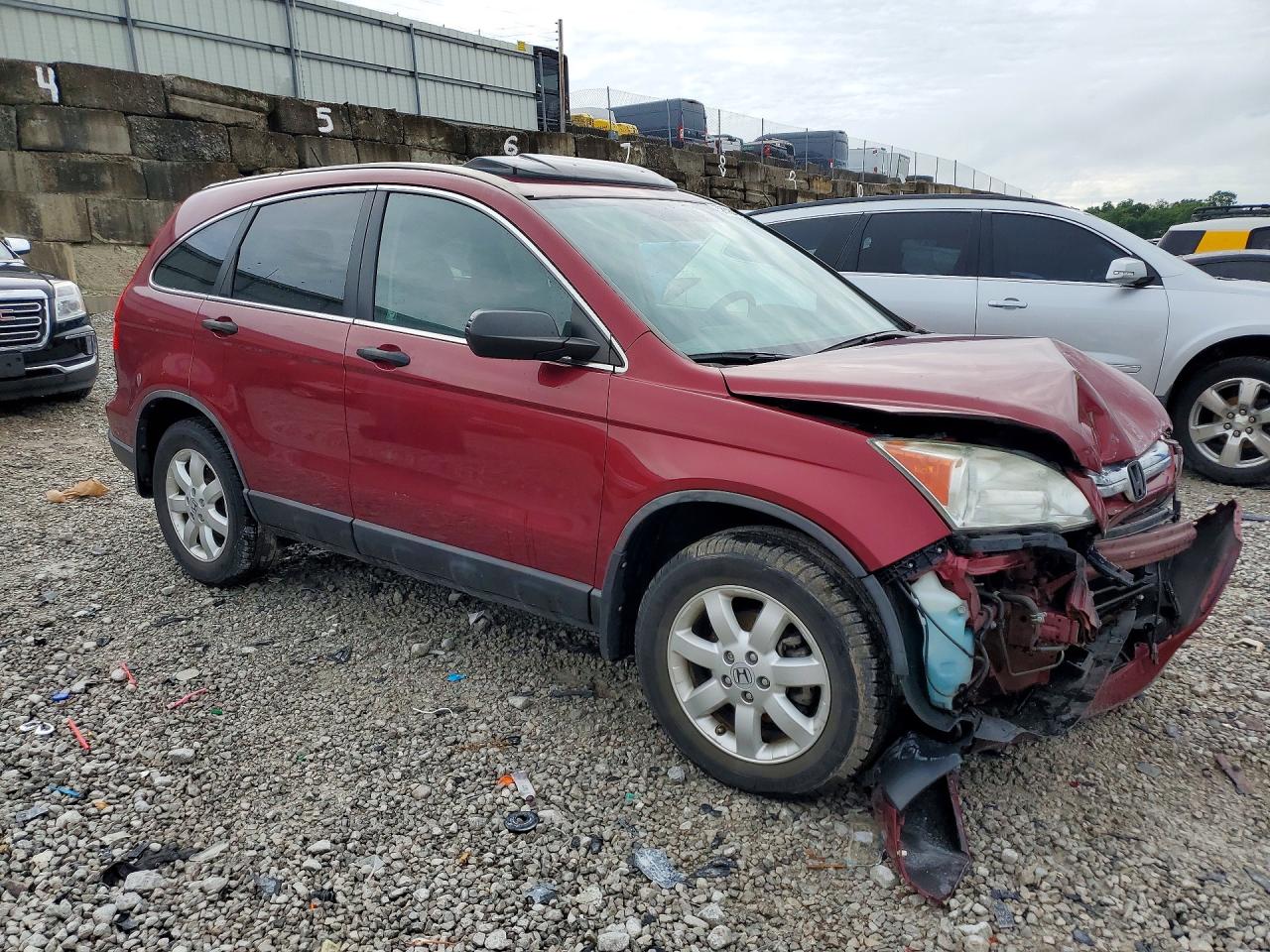 2009 Honda Cr-v Ex Burgundy vin: 5J6RE38529L015616