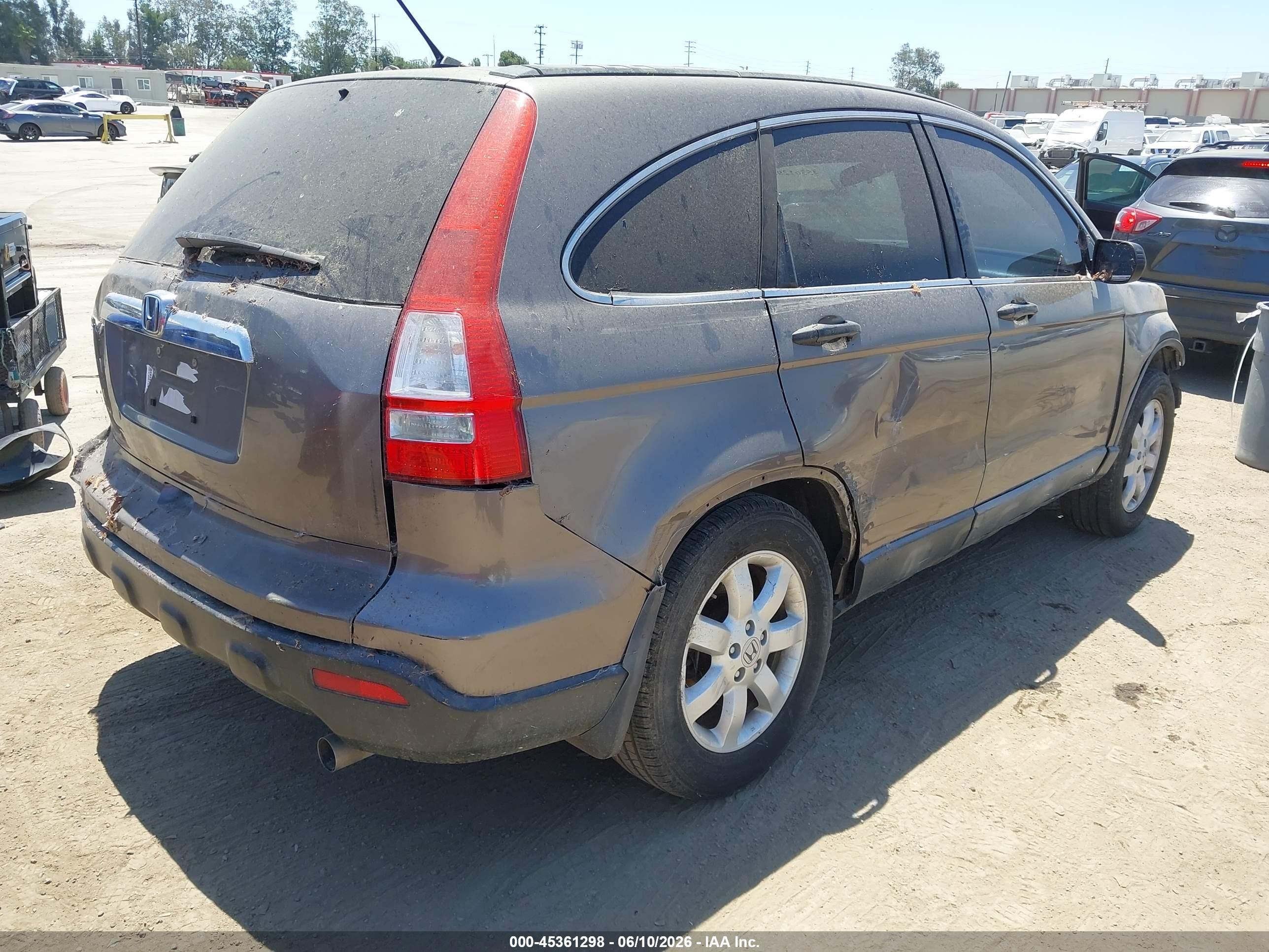 2009 Honda Cr-v Ex Gray vin: 5J6RE38529L016636