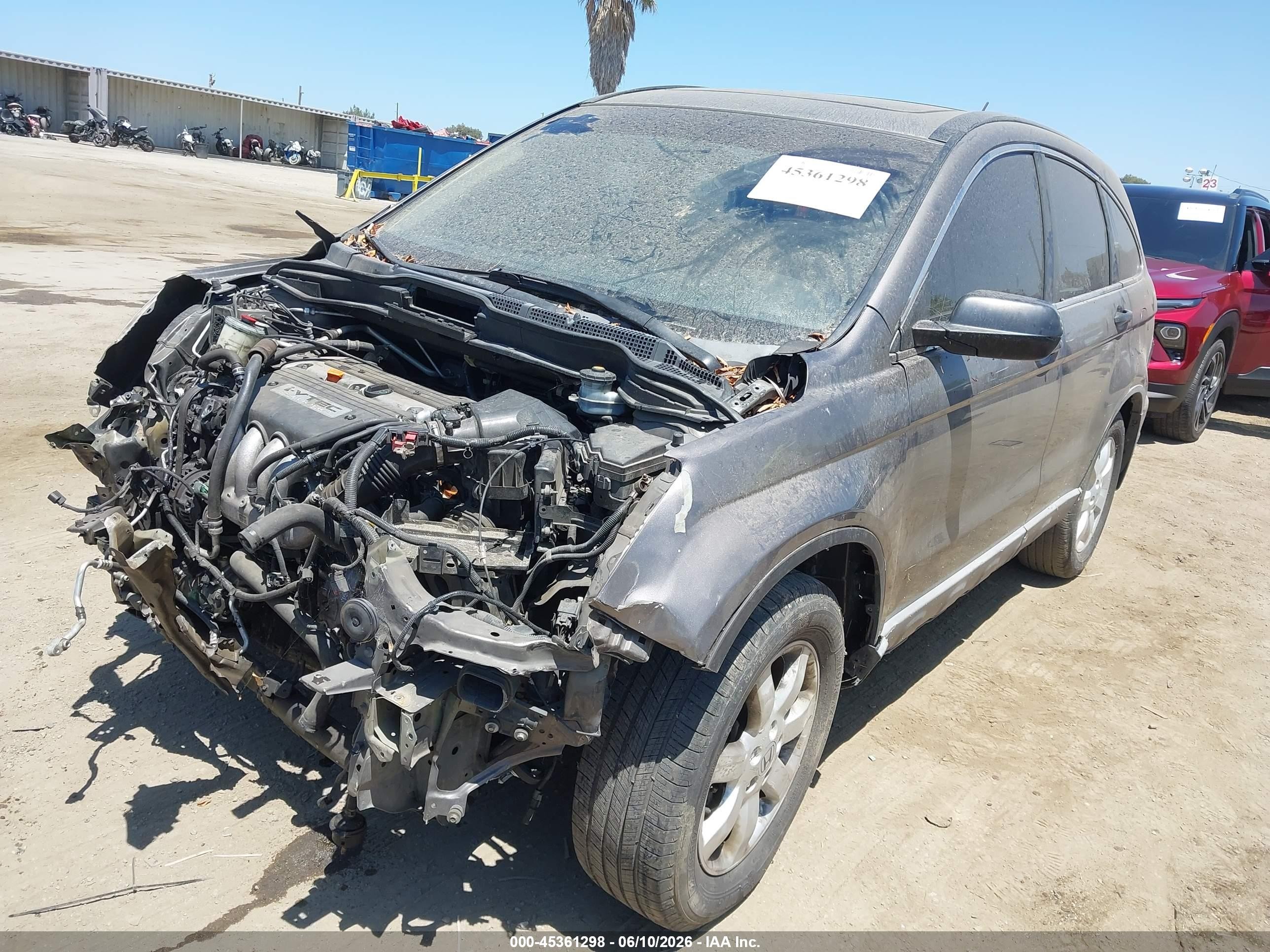 2009 Honda Cr-v Ex Gray vin: 5J6RE38529L016636