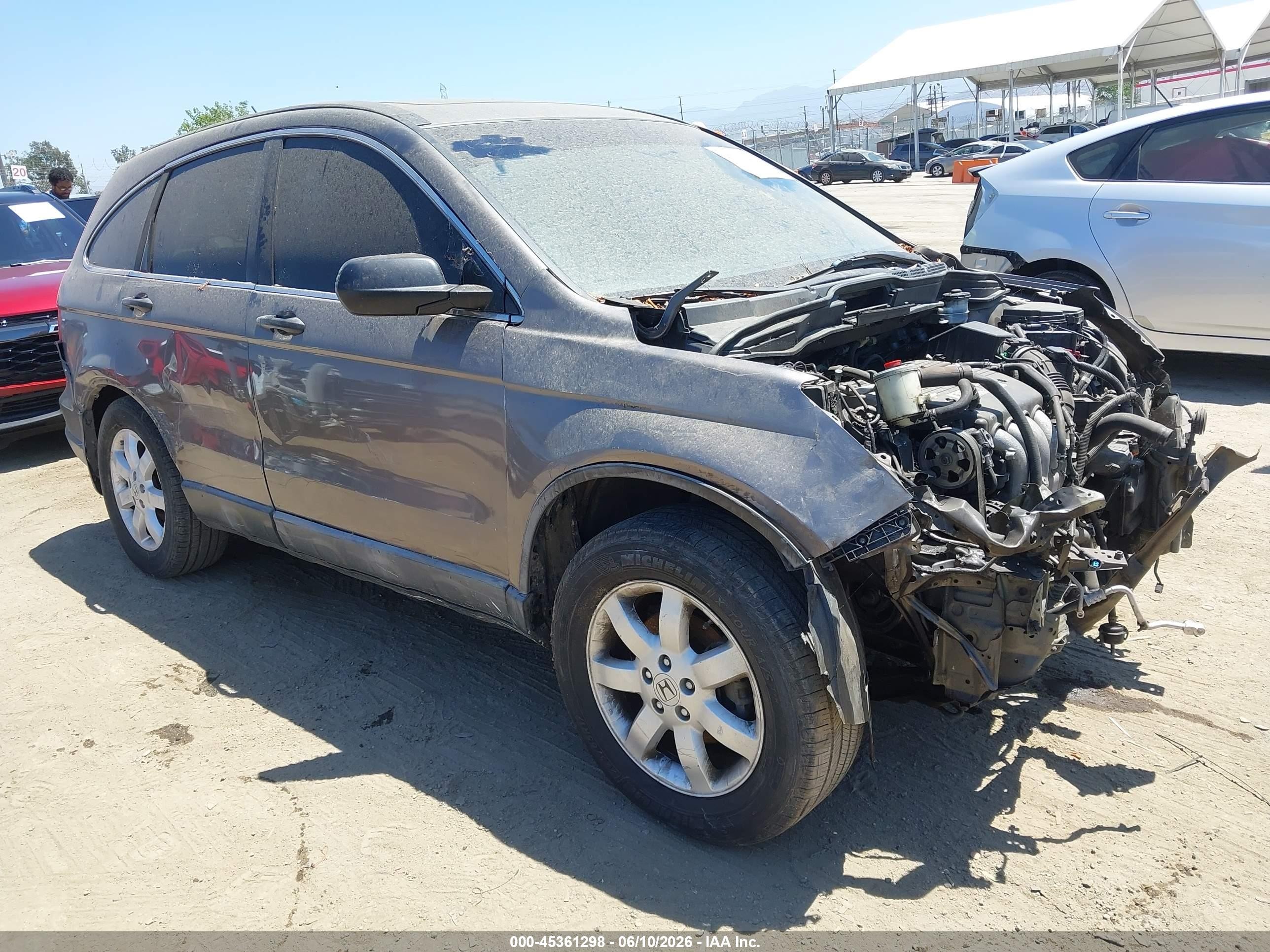 2009 Honda Cr-v Ex Gray vin: 5J6RE38529L016636