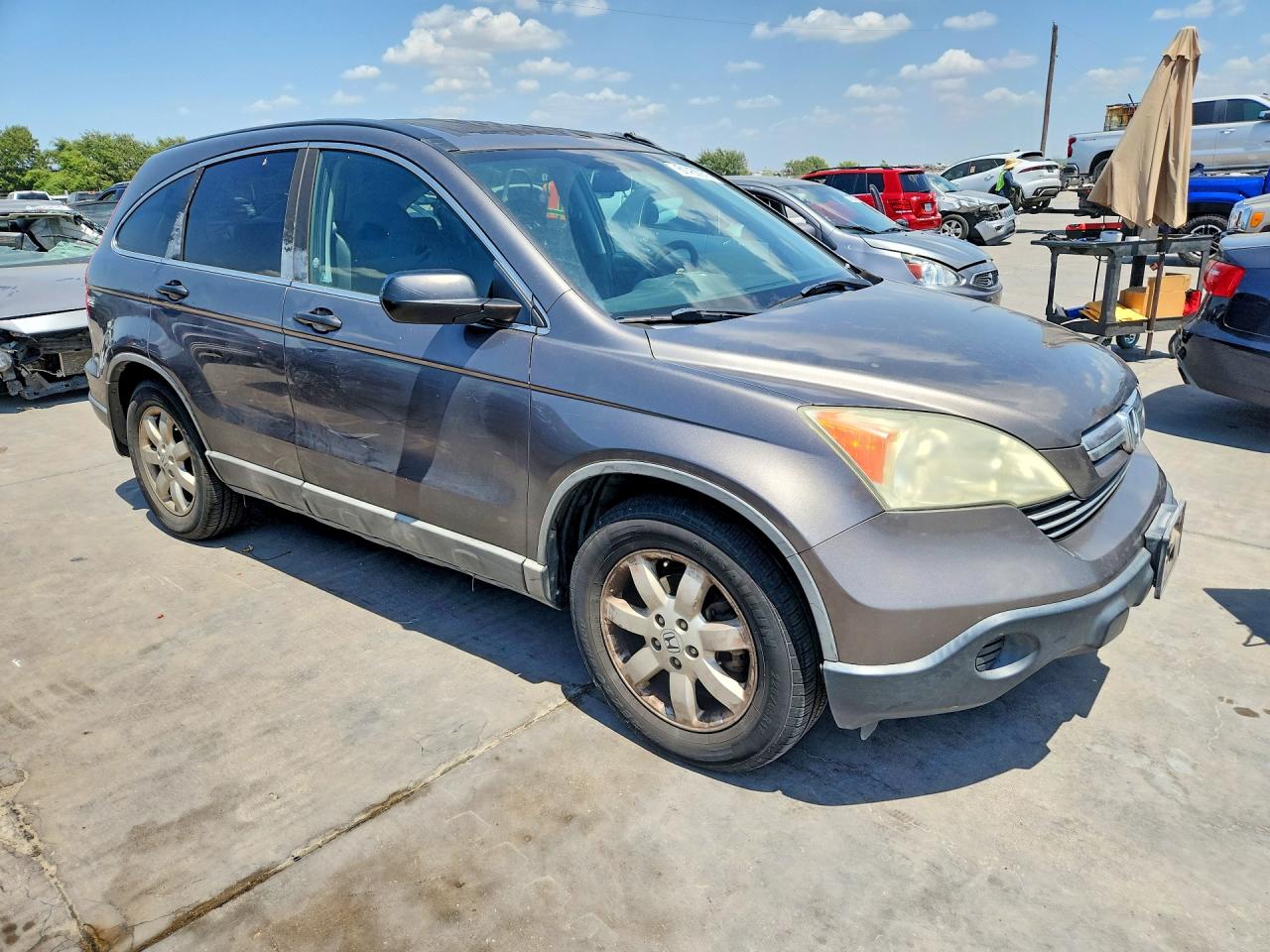 2009 Honda Cr-v Ex Gray vin: 5J6RE38539L009873