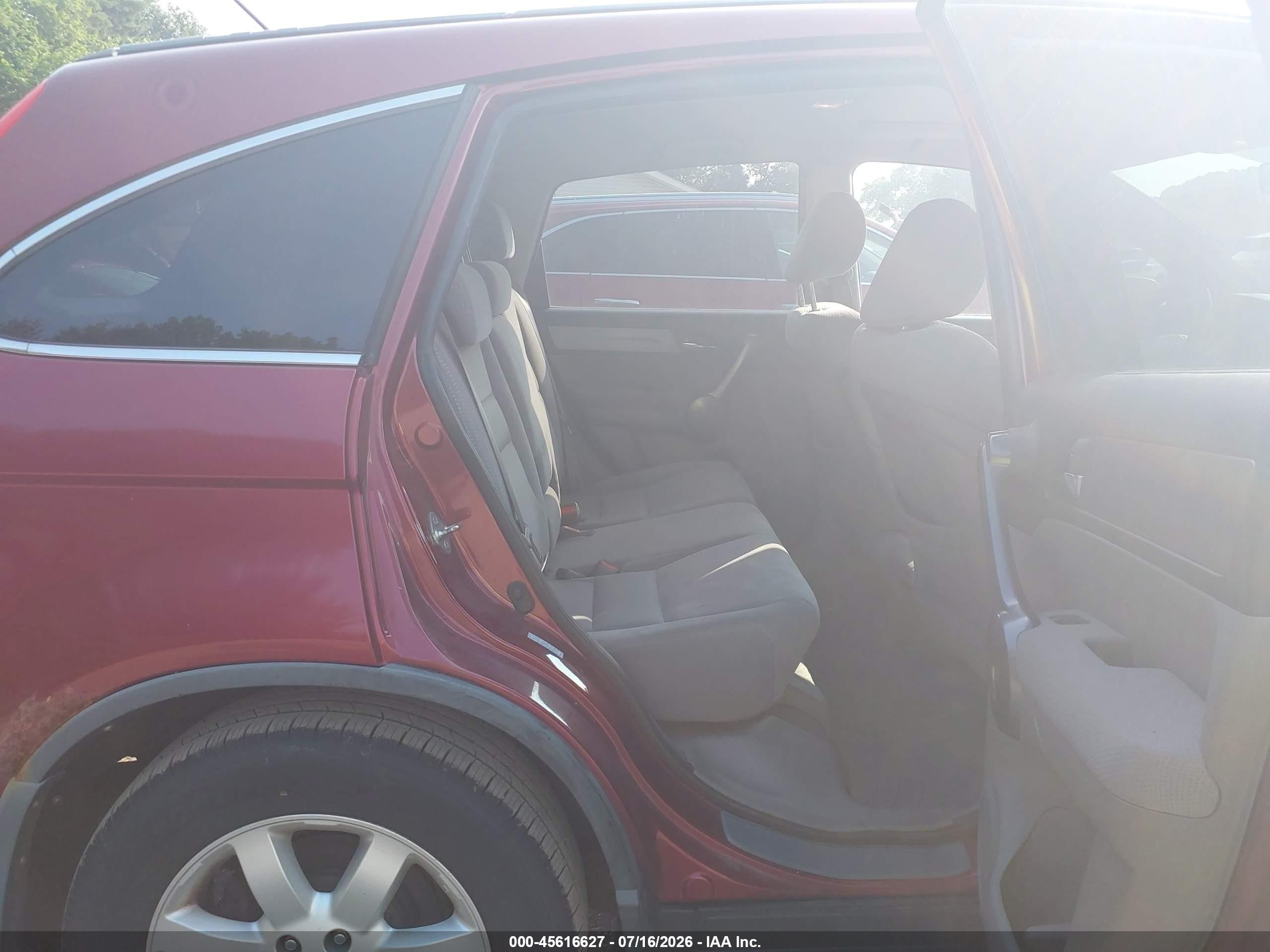 2009 Honda Cr-v Ex Red vin: 5J6RE38549L015620