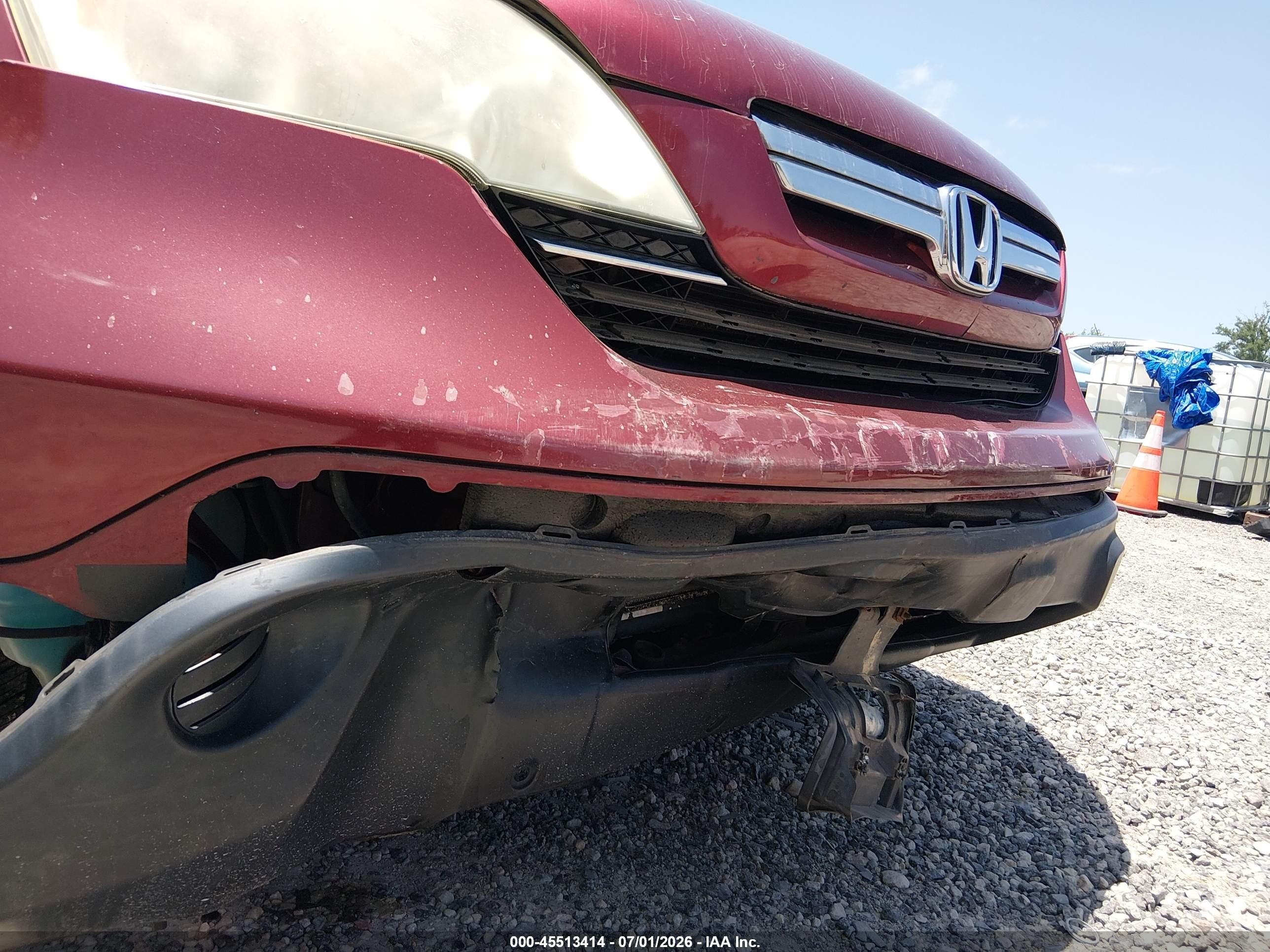 2009 Honda Cr-v Ex Red vin: 5J6RE38549L029968