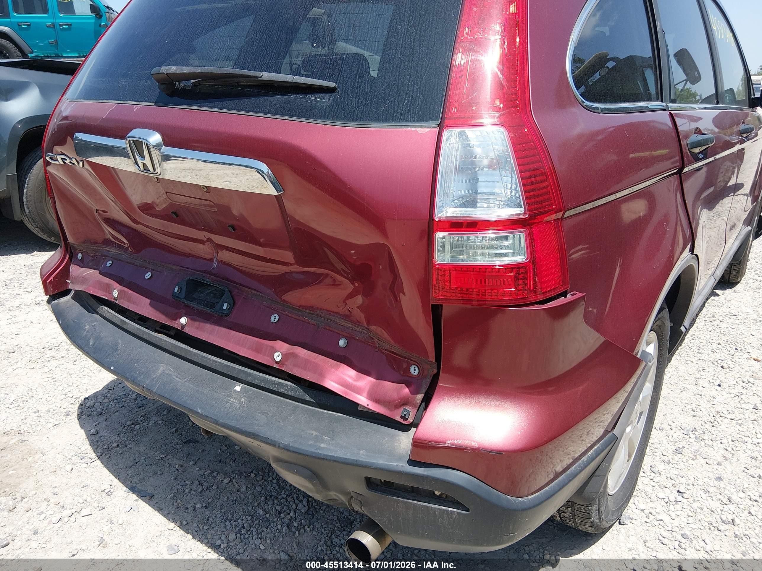 2009 Honda Cr-v Ex Red vin: 5J6RE38549L029968