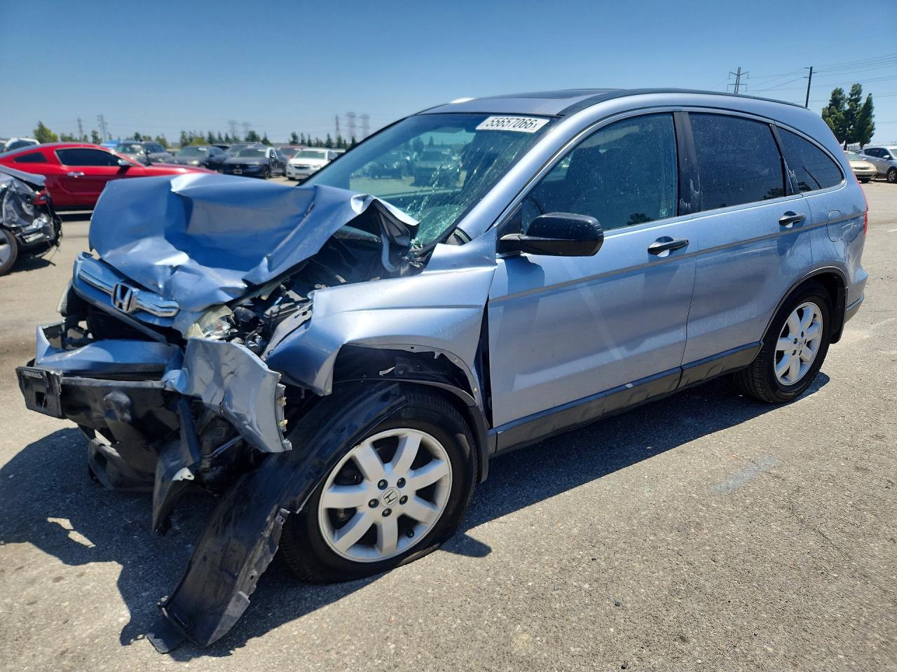 2009 Honda Cr-v Ex Blue vin: 5J6RE38559L024326