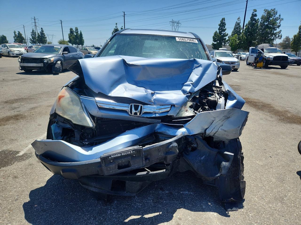 2009 Honda Cr-v Ex Blue vin: 5J6RE38559L024326