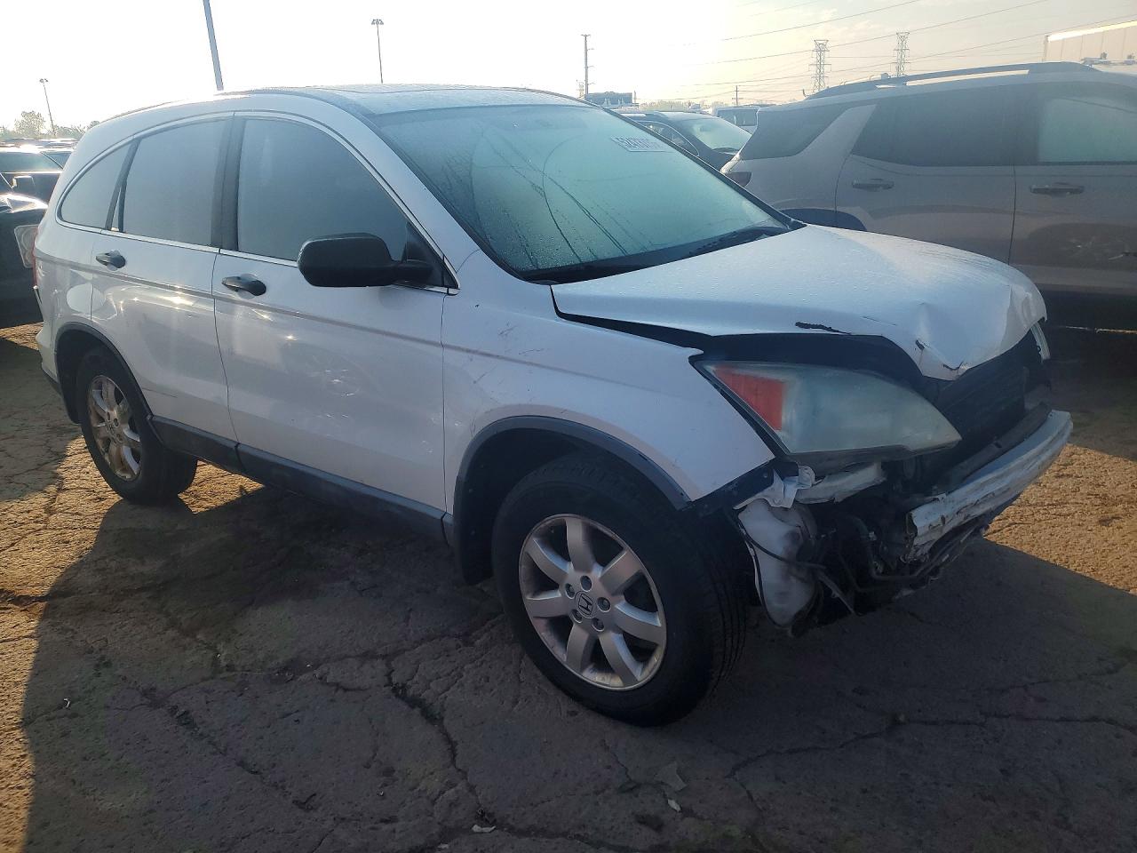 2008 Honda Cr-v Ex White vin: 5J6RE38568L010675