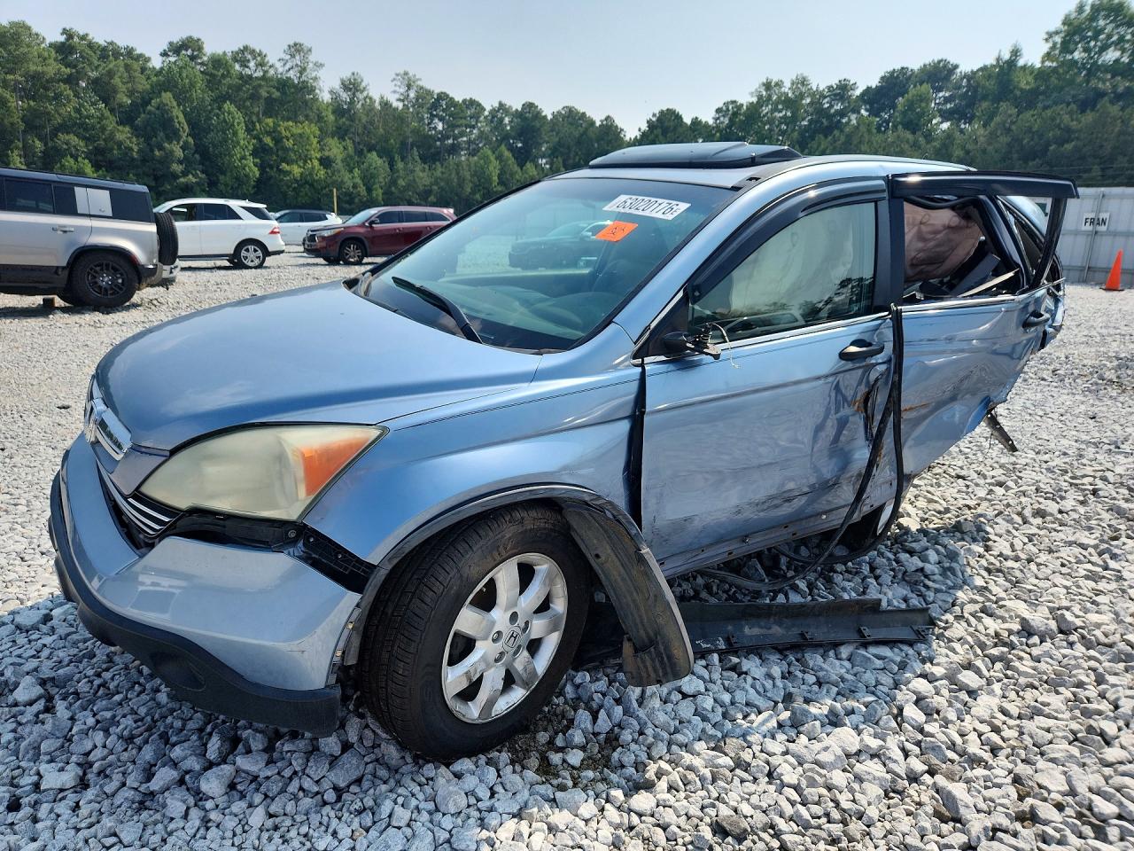 2009 Honda Cr-v Ex Blue vin: 5J6RE38569L000035