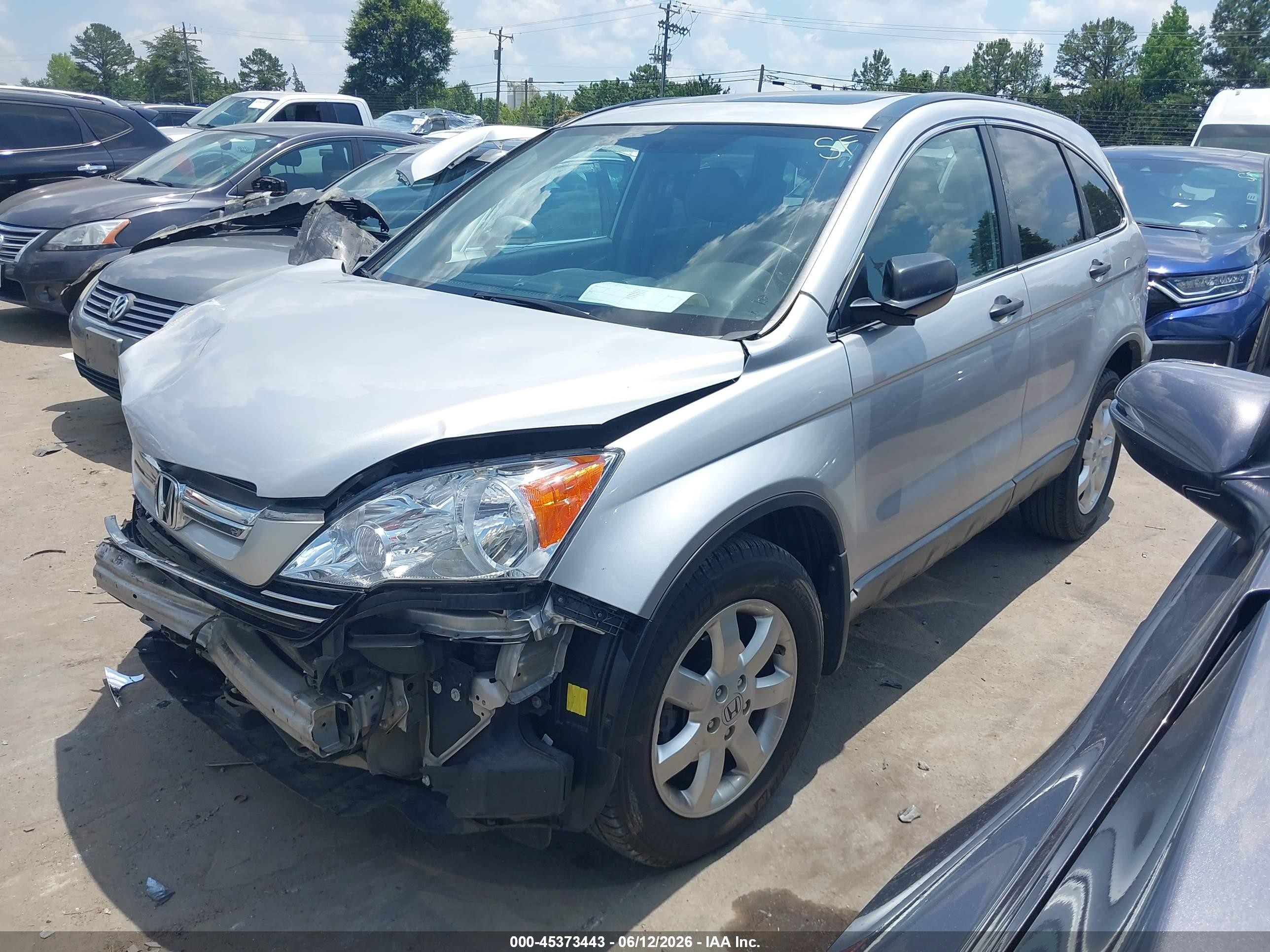 2009 Honda Cr-v Ex Silver vin: 5J6RE38579L016244