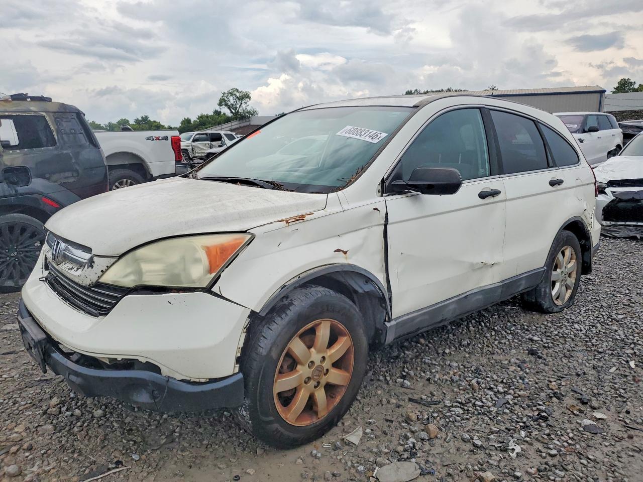 2008 Honda Cr-v Ex White vin: 5J6RE38588L005557